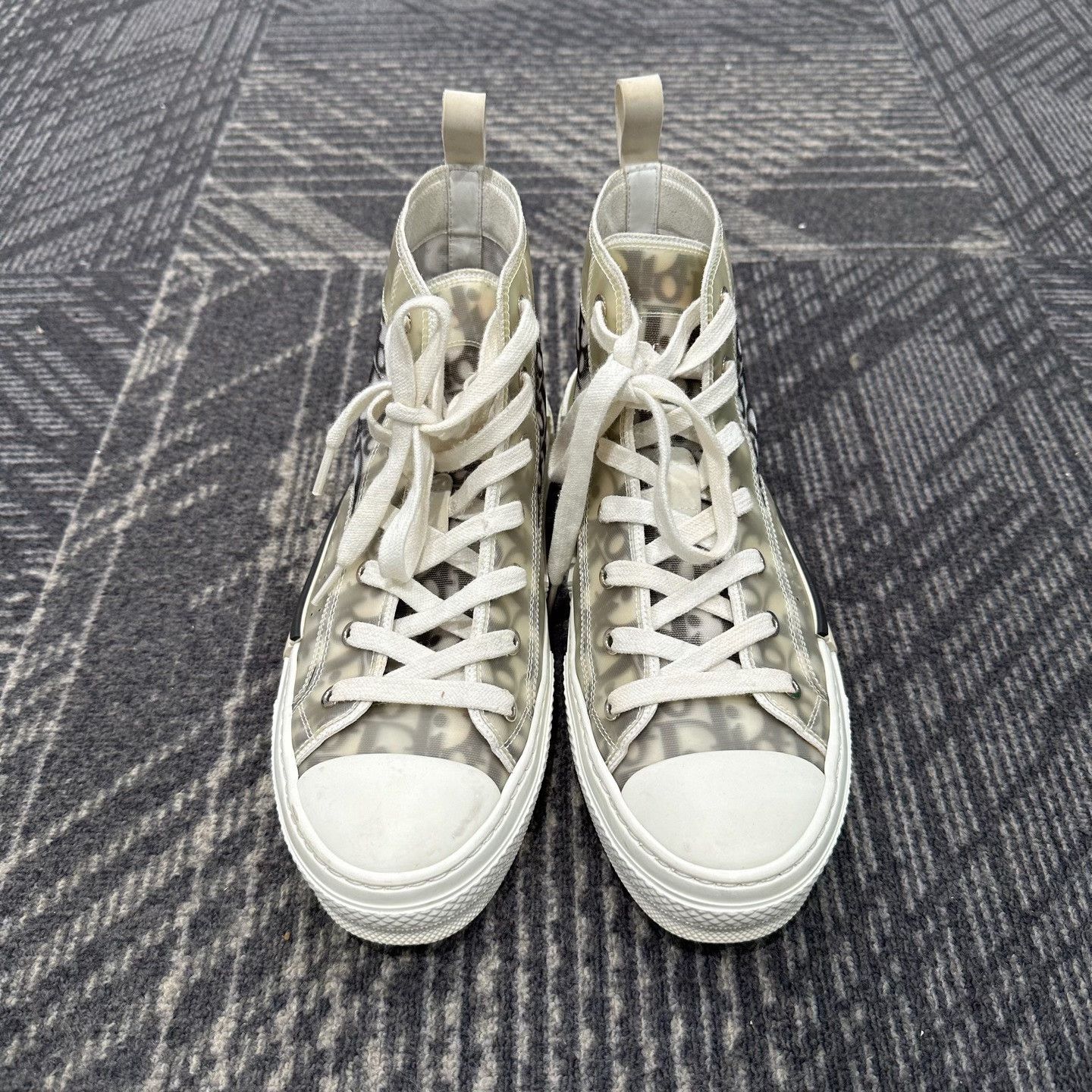 Dior Dior B23 Oblique High Top Sneakers EU 40 Size US 7 / EU 40 - 3 Thumbnail