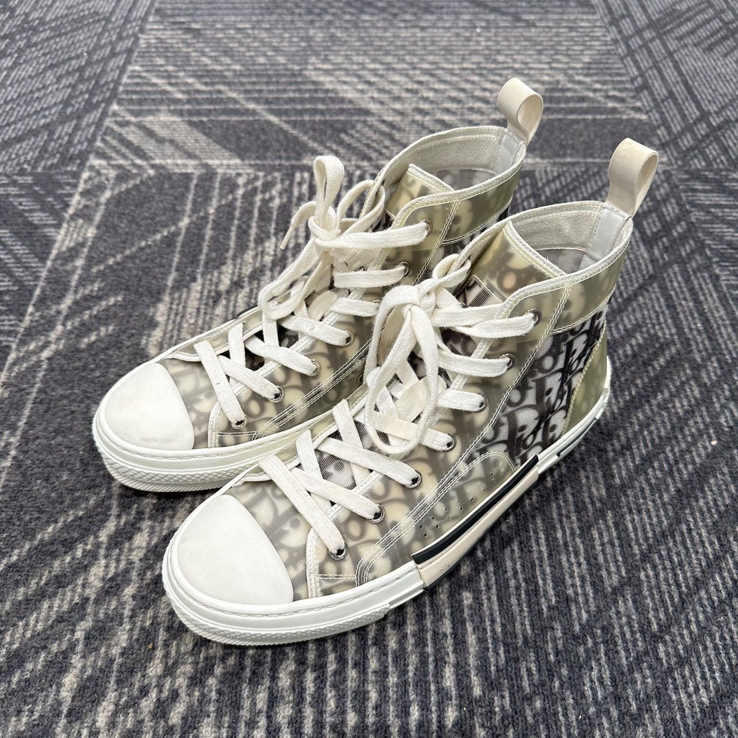 Dior Dior B23 Oblique High Top Sneakers EU 40 Size US 7 / EU 40 - 2 Thumbnail