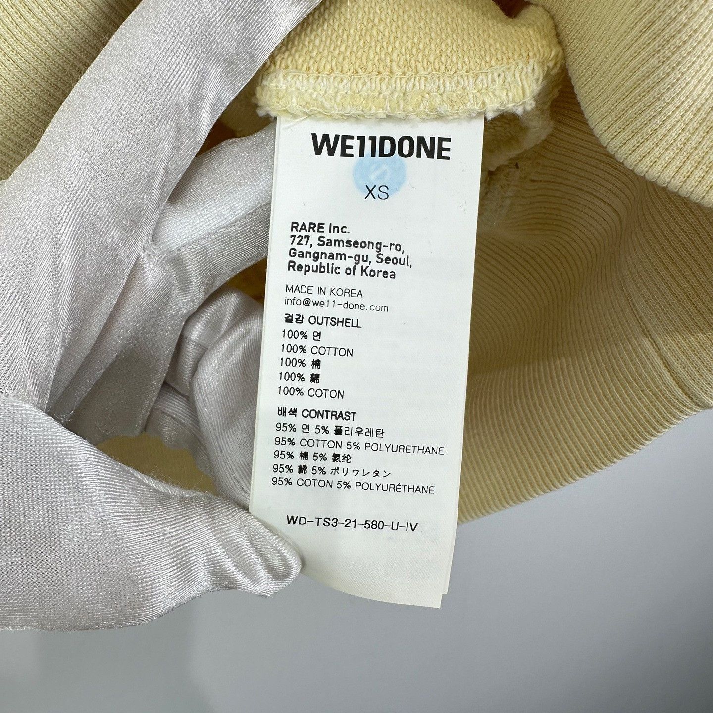 WE11DONE WE11DONE Textured Pattern Sweatshirt XS Size US XS / EU 42 / 0 - 6 Thumbnail