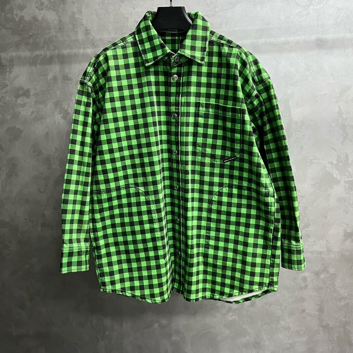 Alexander Wang Alexander Wang Green Checked Flannel Shirt XS Size US XS / EU 42 / 0 - 2 Thumbnail