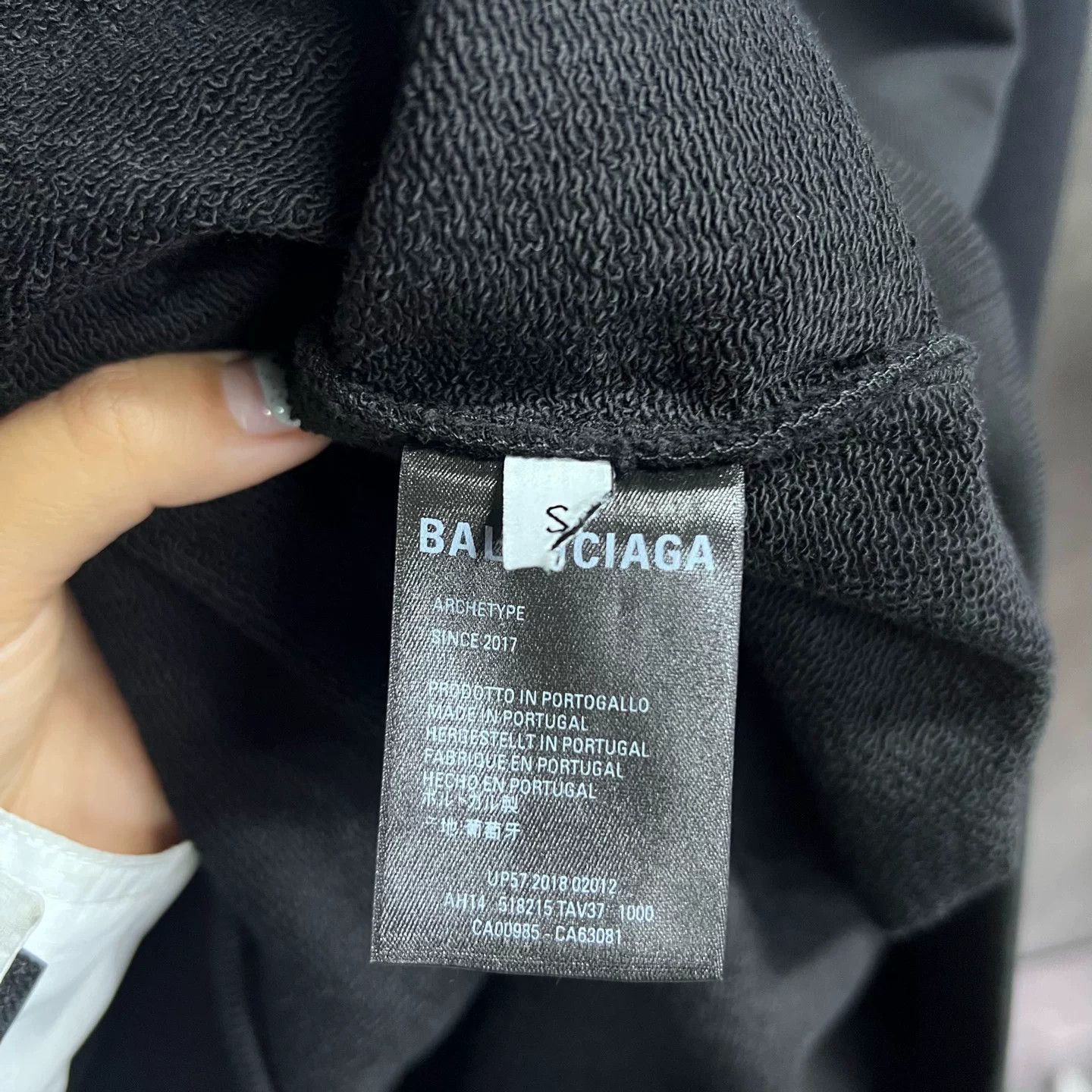 Balenciaga Balenciaga Back Logo Print Hoodie Size S Size US S / EU 44-46 / 1 - 4 Thumbnail