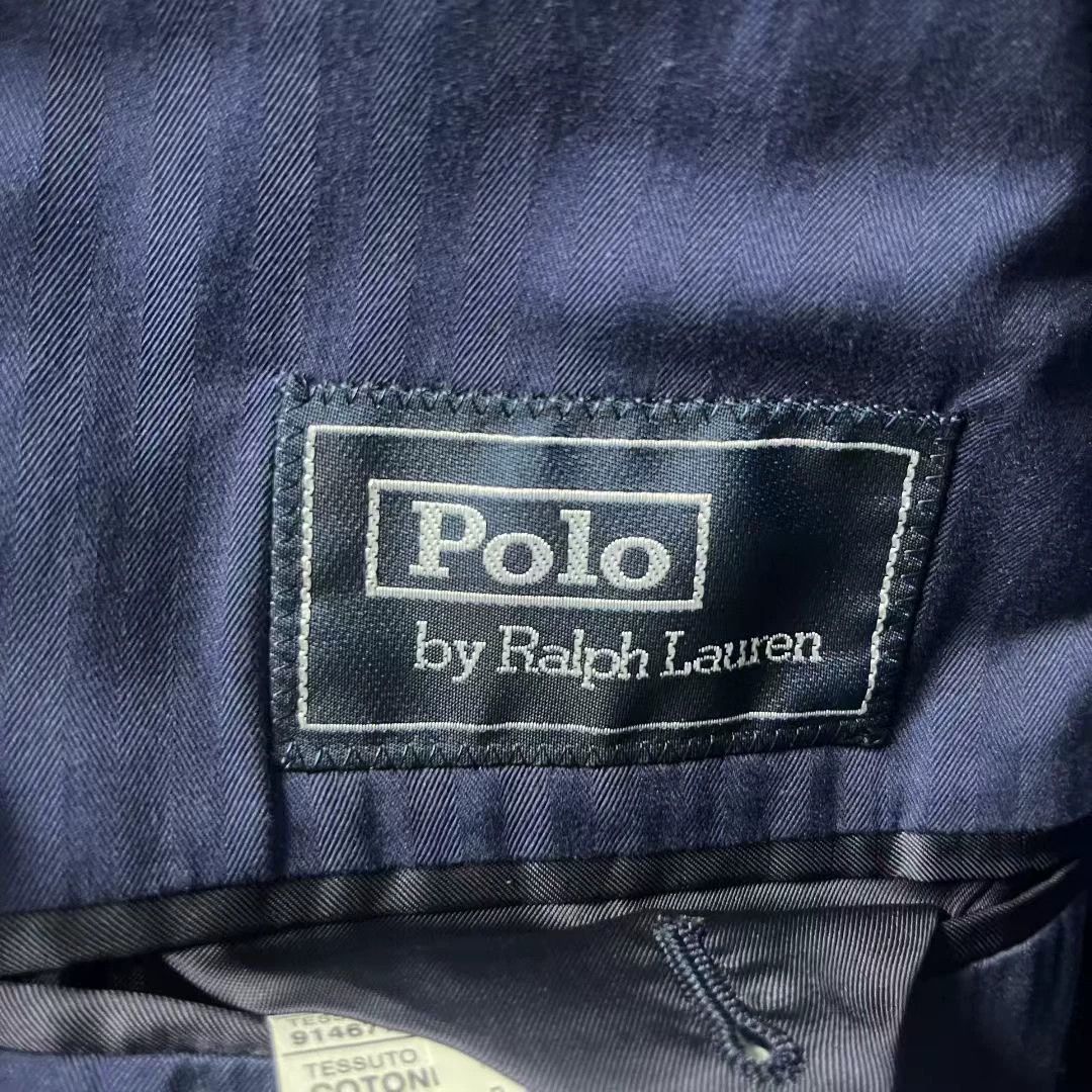 Polo Ralph Lauren Polo Ralph Lauren Blue Cotton Blazer 40R Size 40R - 3 Thumbnail