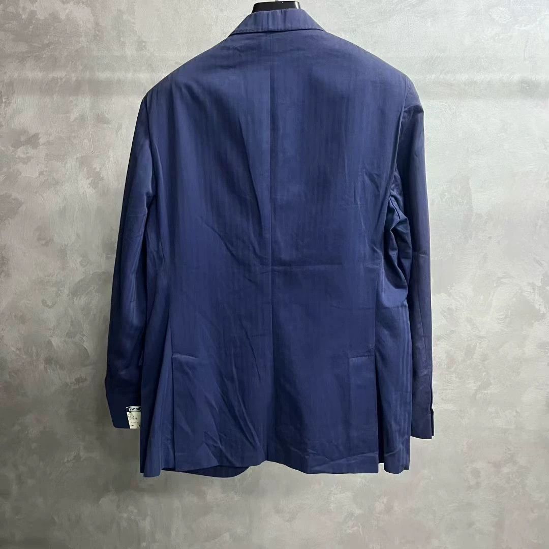 Polo Ralph Lauren Polo Ralph Lauren Blue Cotton Blazer 40R Size 40R - 6 Thumbnail