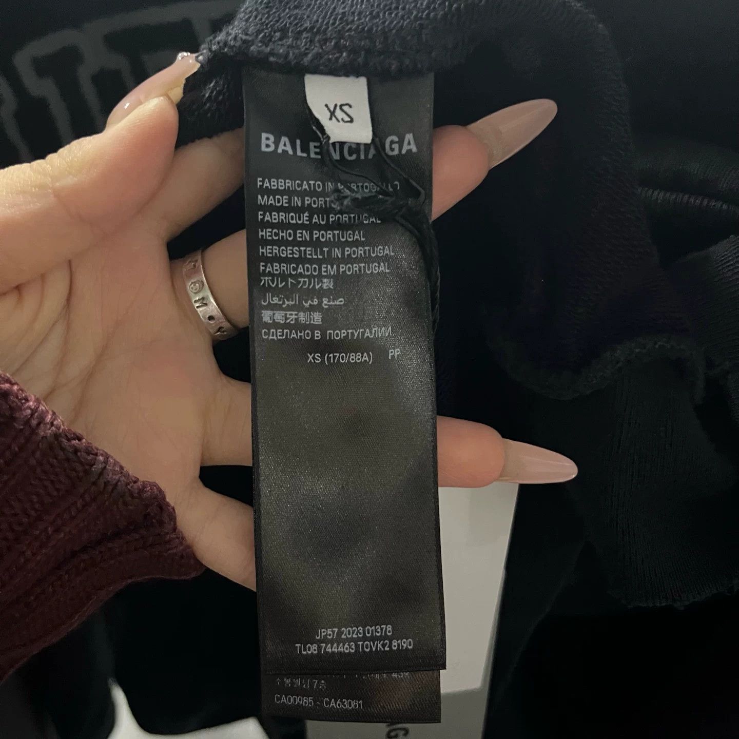 Balenciaga Balenciaga DIY College Logo Hoodie XS Size US XS / EU 42 / 0 - 4 Thumbnail