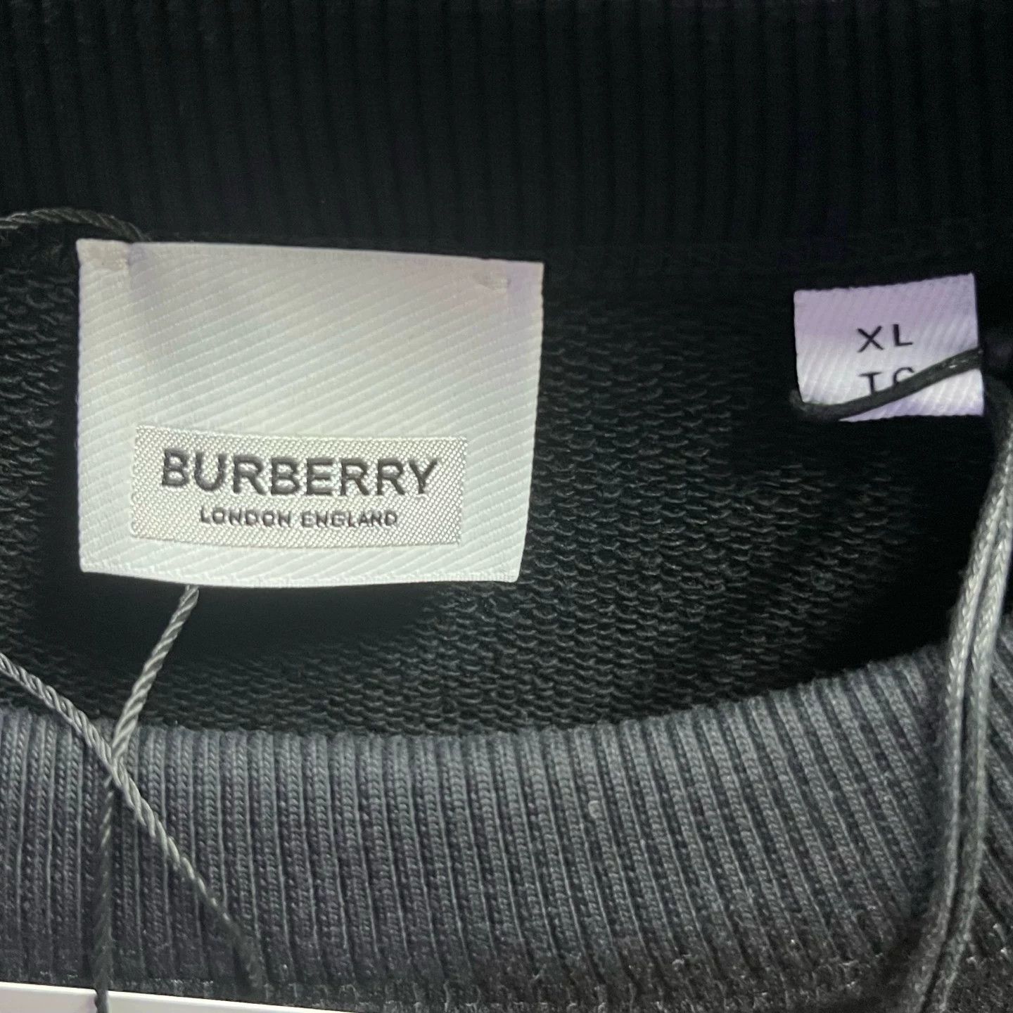 Burberry Burberry Logo Print Cotton Sweatshirt XL Size US XL / EU 56 / 4 - 4 Thumbnail
