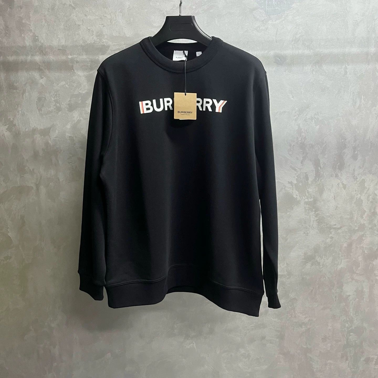 Burberry Burberry Logo Print Cotton Sweatshirt XL Size US XL / EU 56 / 4 - 2 Thumbnail
