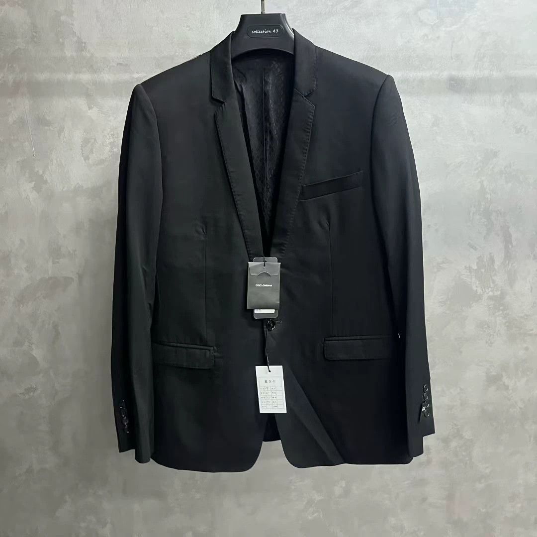 Dolce & Gabbana Dolce & Gabbana Virgin Wool Solid Blazer 38R Size 38R - 2 Thumbnail