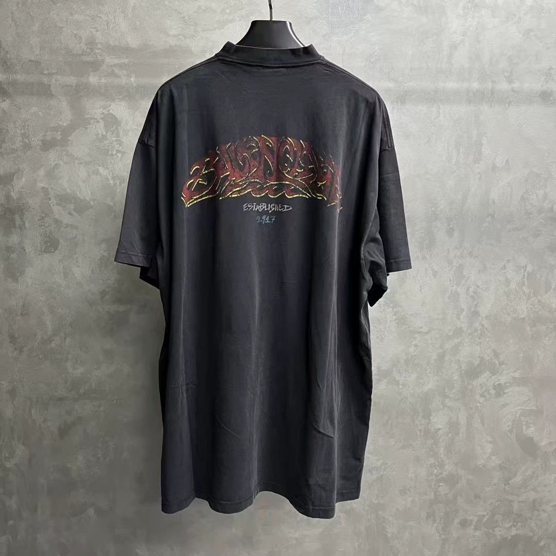 Balenciaga Balenciaga Graphic Print Short Sleeve T-Shirt Size 4 Size US XL / EU 56 / 4 - 6 Thumbnail