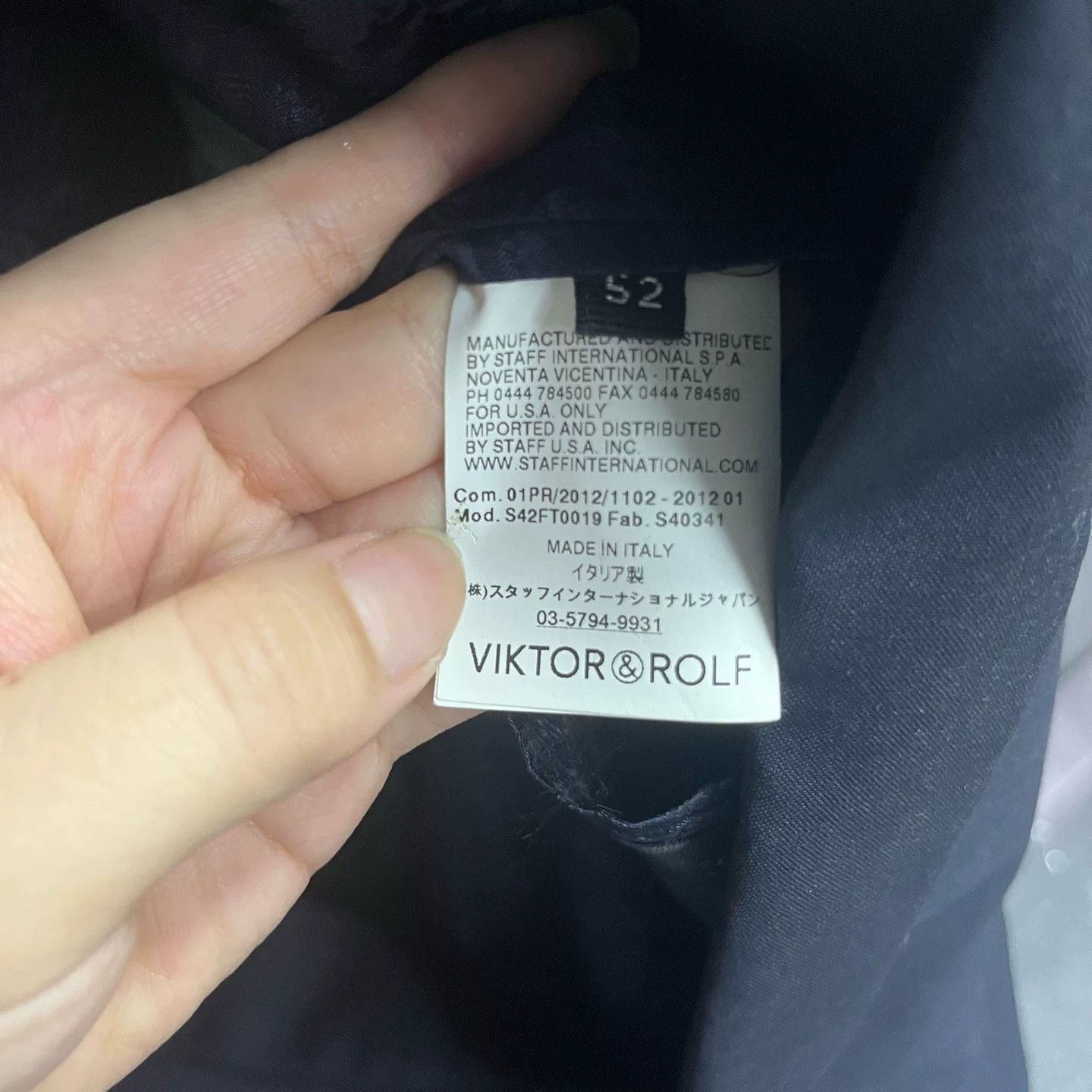 Viktor & Rolf Viktor & Rolf Navy Wool Evening Blazer Size 42R Size 42R - 4 Thumbnail