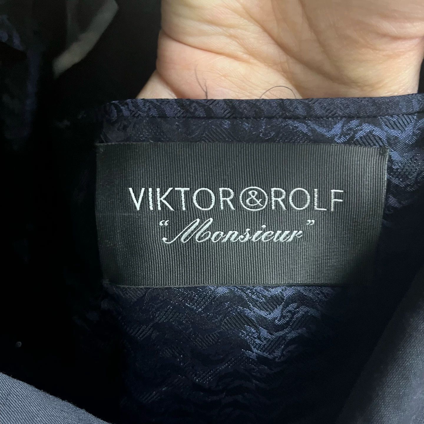 Viktor & Rolf Viktor & Rolf Navy Wool Evening Blazer Size 42R Size 42R - 3 Thumbnail