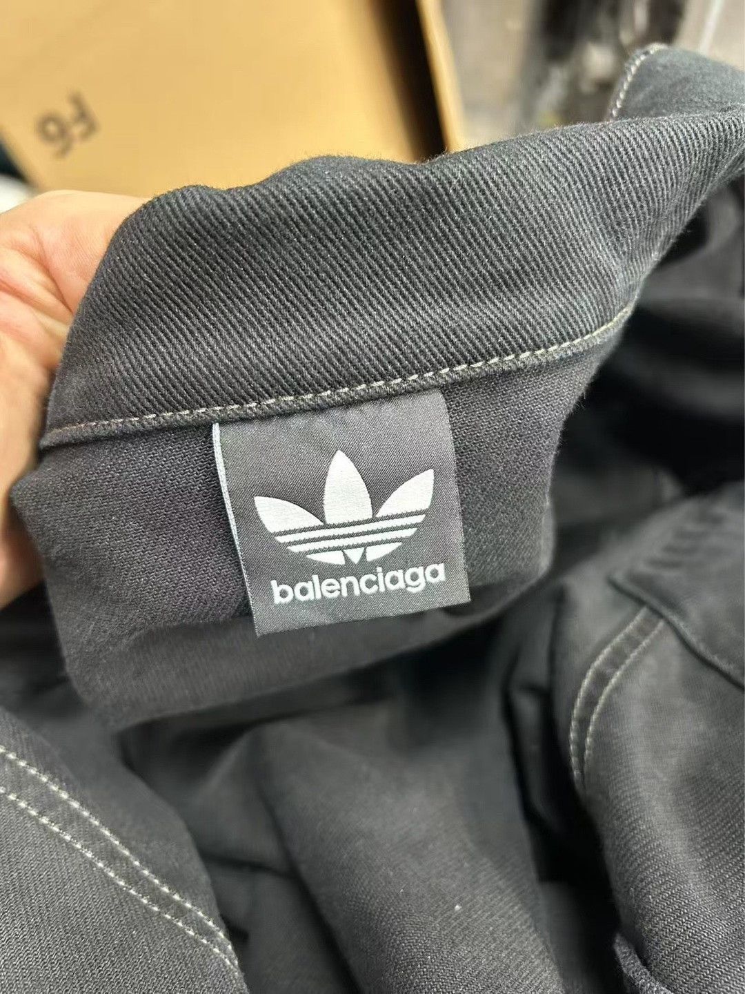 Adidas × Balenciaga Balenciaga x Adidas Striped Denim Jacket Size 4 Size US XL / EU 56 / 4 - 3 Thumbnail