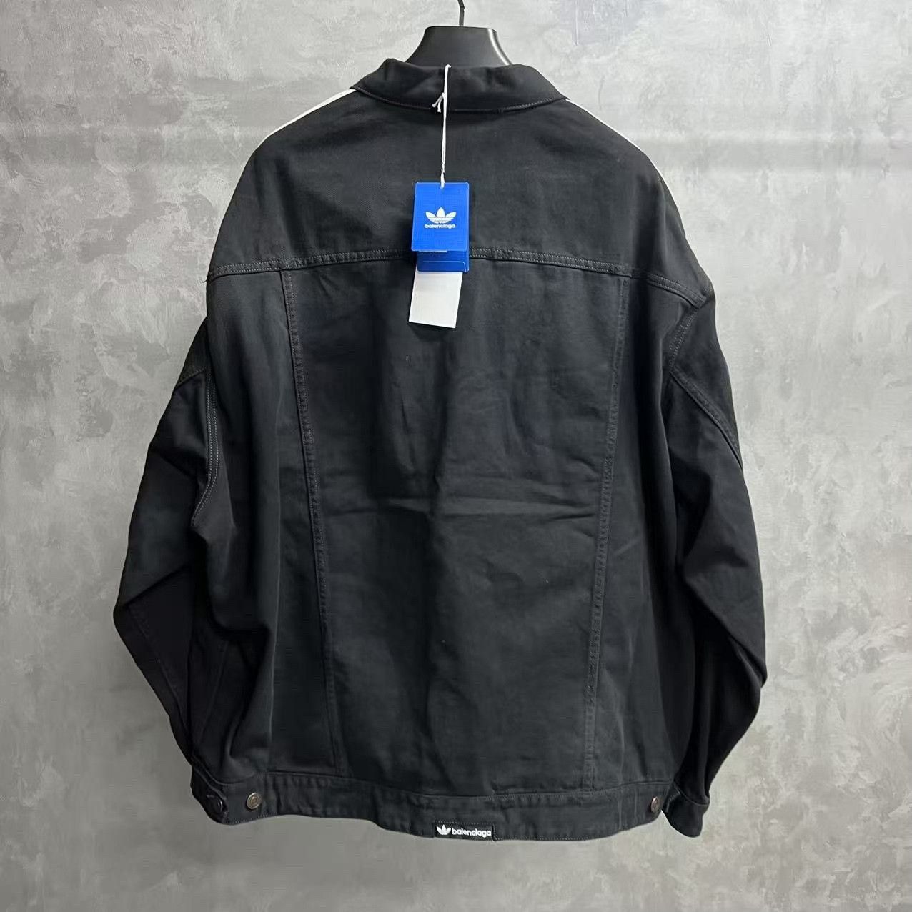Adidas × Balenciaga Balenciaga x Adidas Striped Denim Jacket Size 4 Size US XL / EU 56 / 4 - 6 Thumbnail