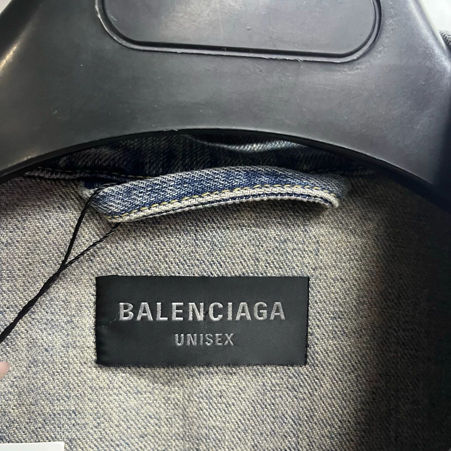 Balenciaga Balenciaga Logo Print Denim Jacket 2 Size US M / EU 48-50 / 2 - 3 Thumbnail