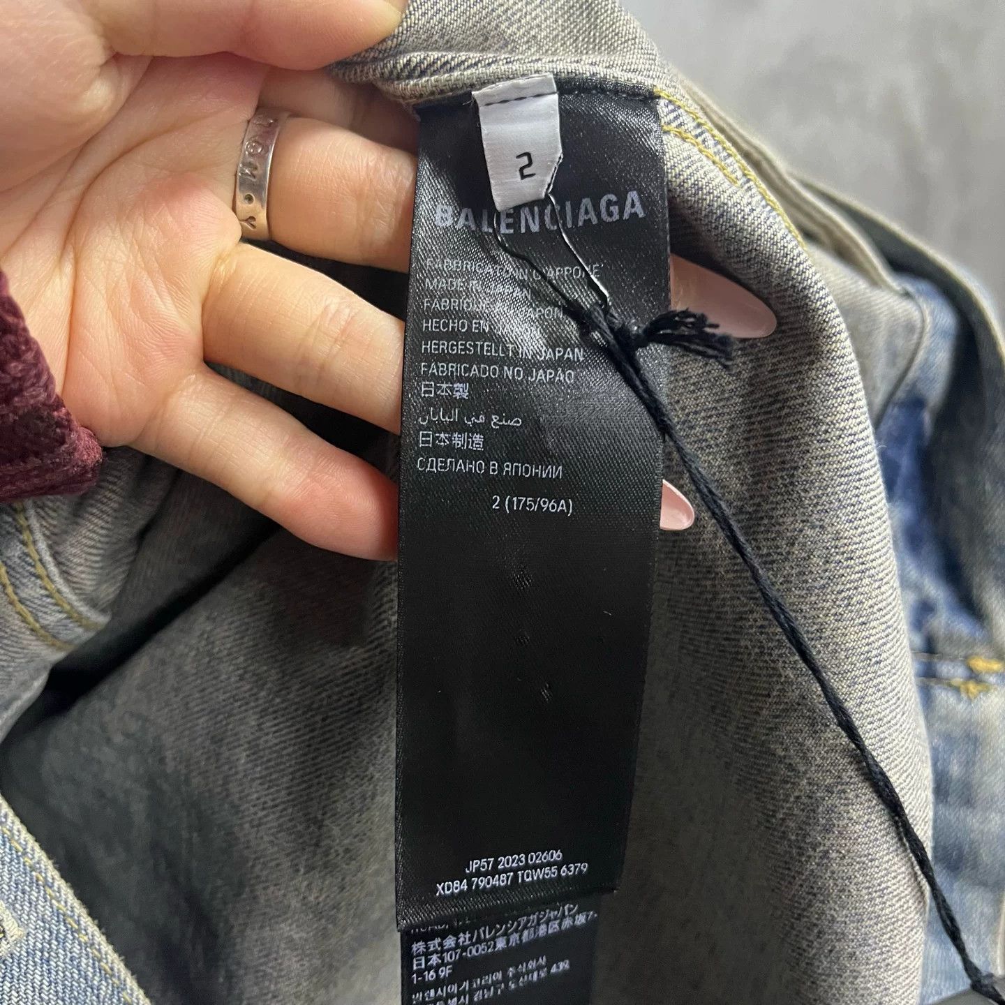 Balenciaga Balenciaga Logo Print Denim Jacket 2 Size US M / EU 48-50 / 2 - 4 Thumbnail