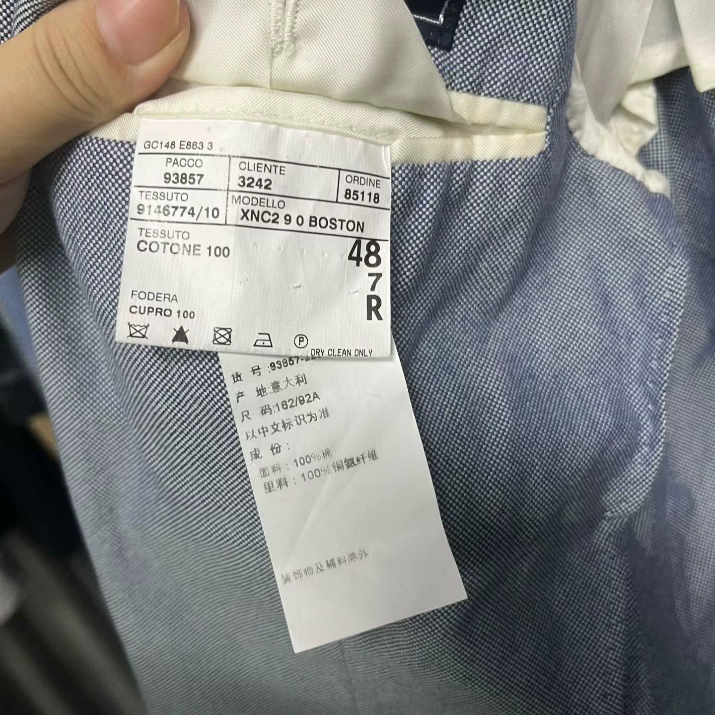 Polo Ralph Lauren Polo Ralph Lauren Blue Cotton Blazer 38R Size 38R - 4 Thumbnail