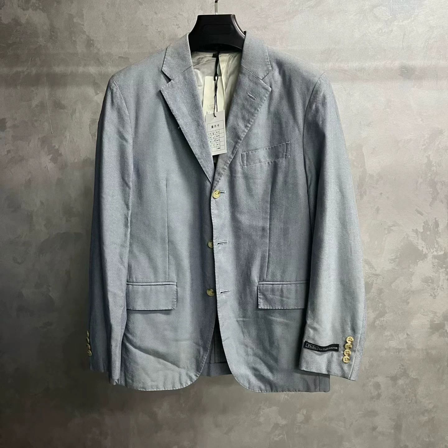 Polo Ralph Lauren Polo Ralph Lauren Blue Cotton Blazer 38R Size 38R - 2 Thumbnail