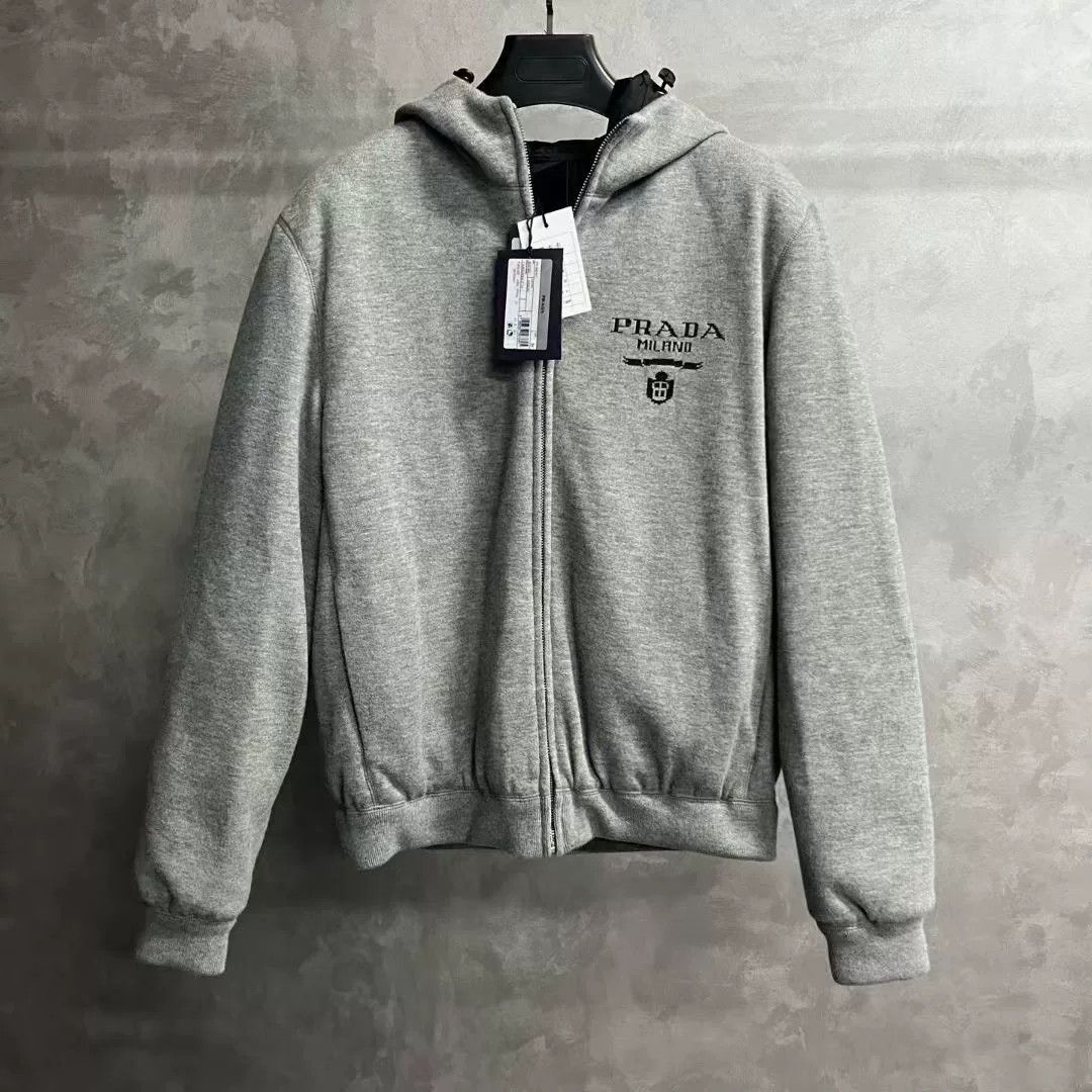 Prada Prada Cashmere Blend Hooded Down Jacket 48 Size US M / EU 48-50 / 2 - 2 Thumbnail