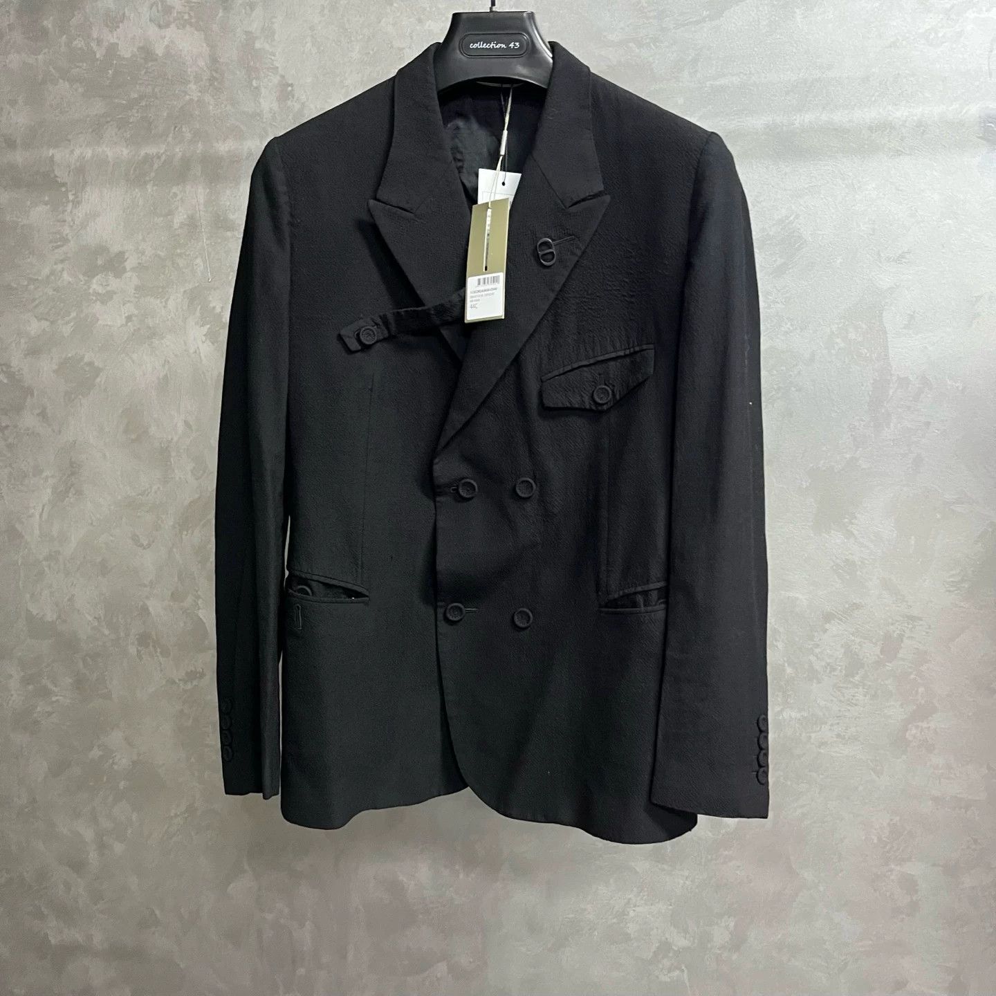 Dior Dior Wool Double Breasted Strap Blazer 34S Size 34S - 2 Thumbnail