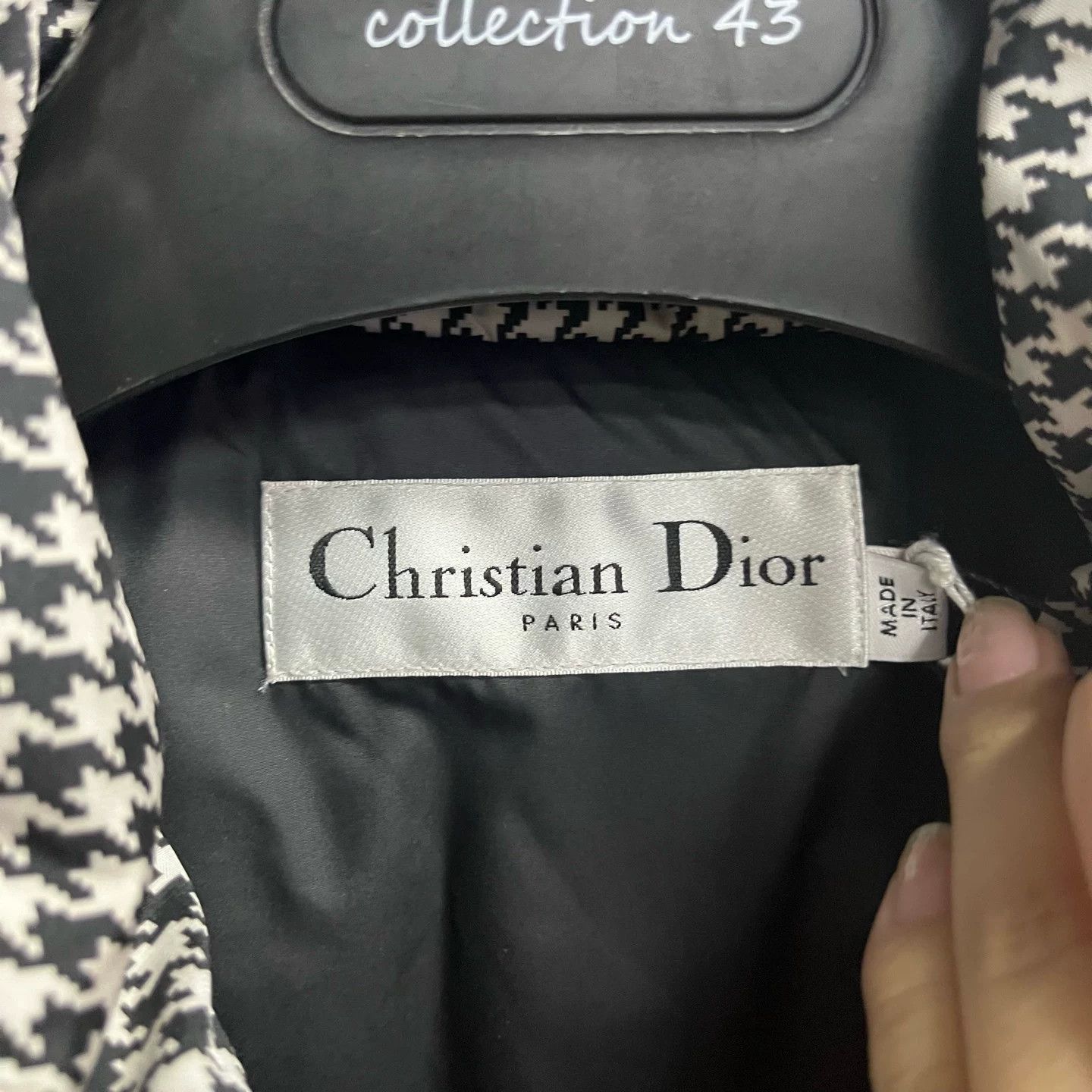 Dior Dior Houndstooth Logo Puffer Vest XS Size US XS / EU 42 / 0 - 4 Thumbnail