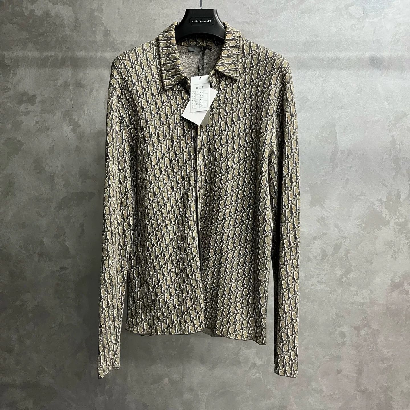 Dior Dior Oblique Monogram Cotton Knit Shirt L Size US L / EU 52-54 / 3 - 2 Thumbnail