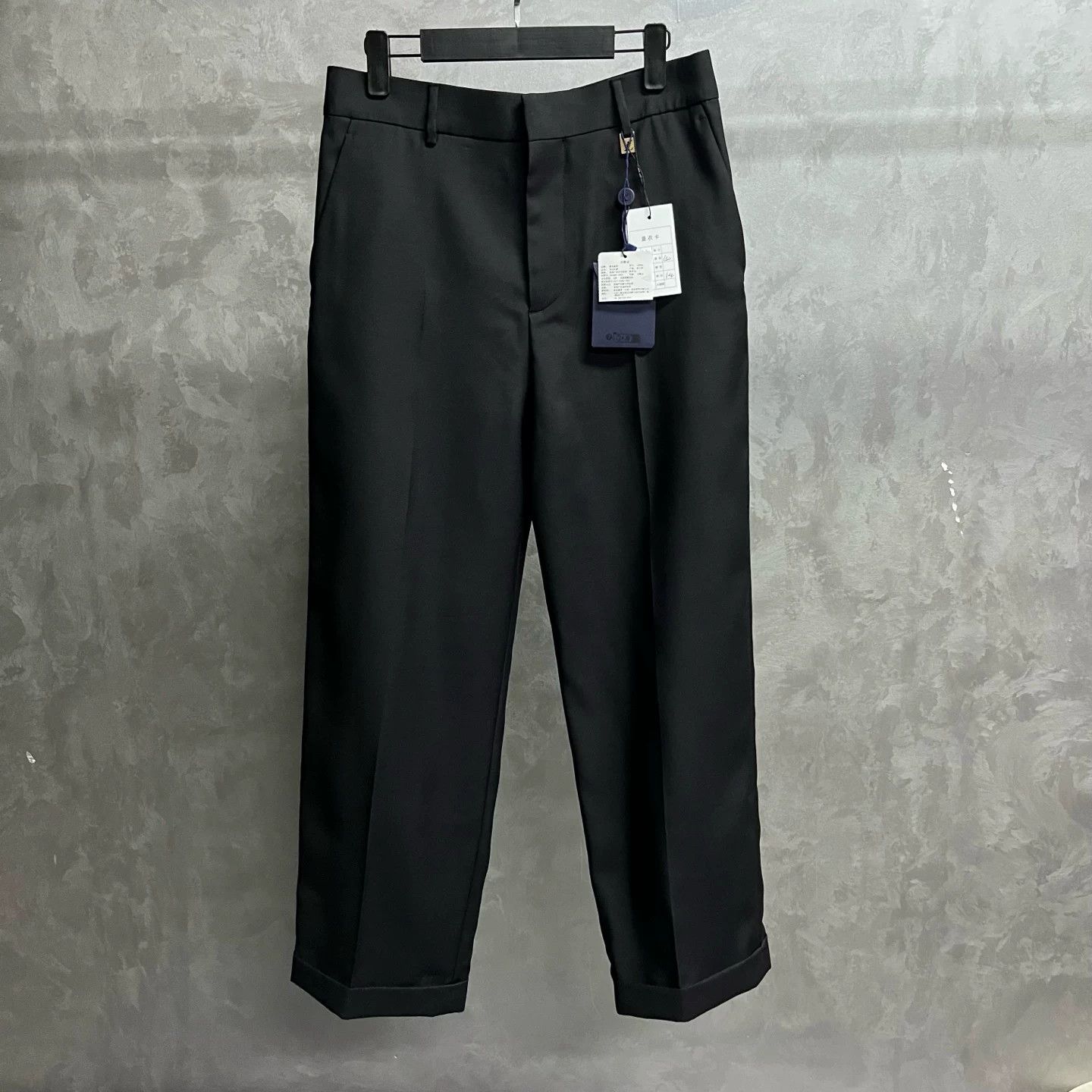 Louis Vuitton Louis Vuitton Black Straight Leg Metal Detail Trousers 48 Size US 32 / EU 48 - 2 Thumbnail