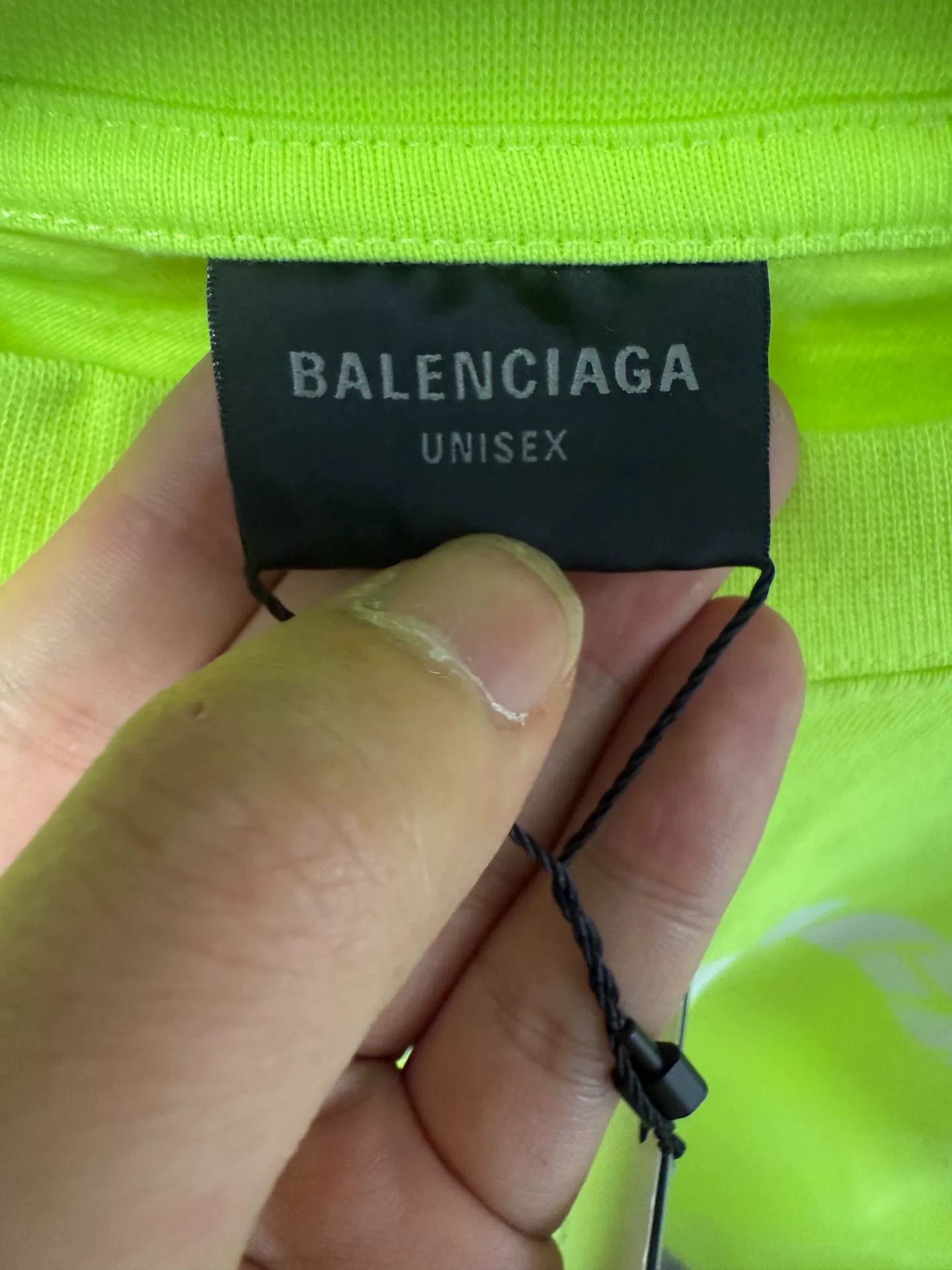Balenciaga Balenciaga Neon Green Logo T-Shirt Size S Size US S / EU 44-46 / 1 - 4 Thumbnail
