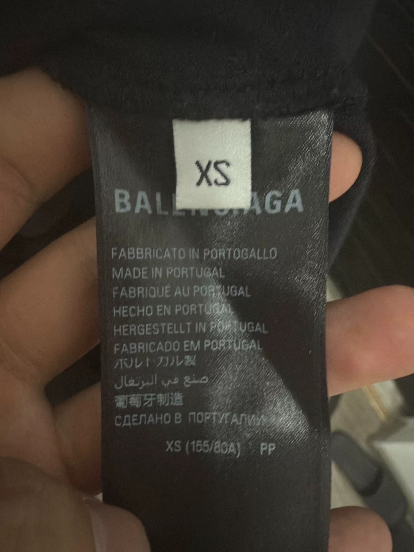 Balenciaga Balenciaga Scissor Crest Distressed T-Shirt XS Size US XS / EU 42 / 0 - 5 Thumbnail