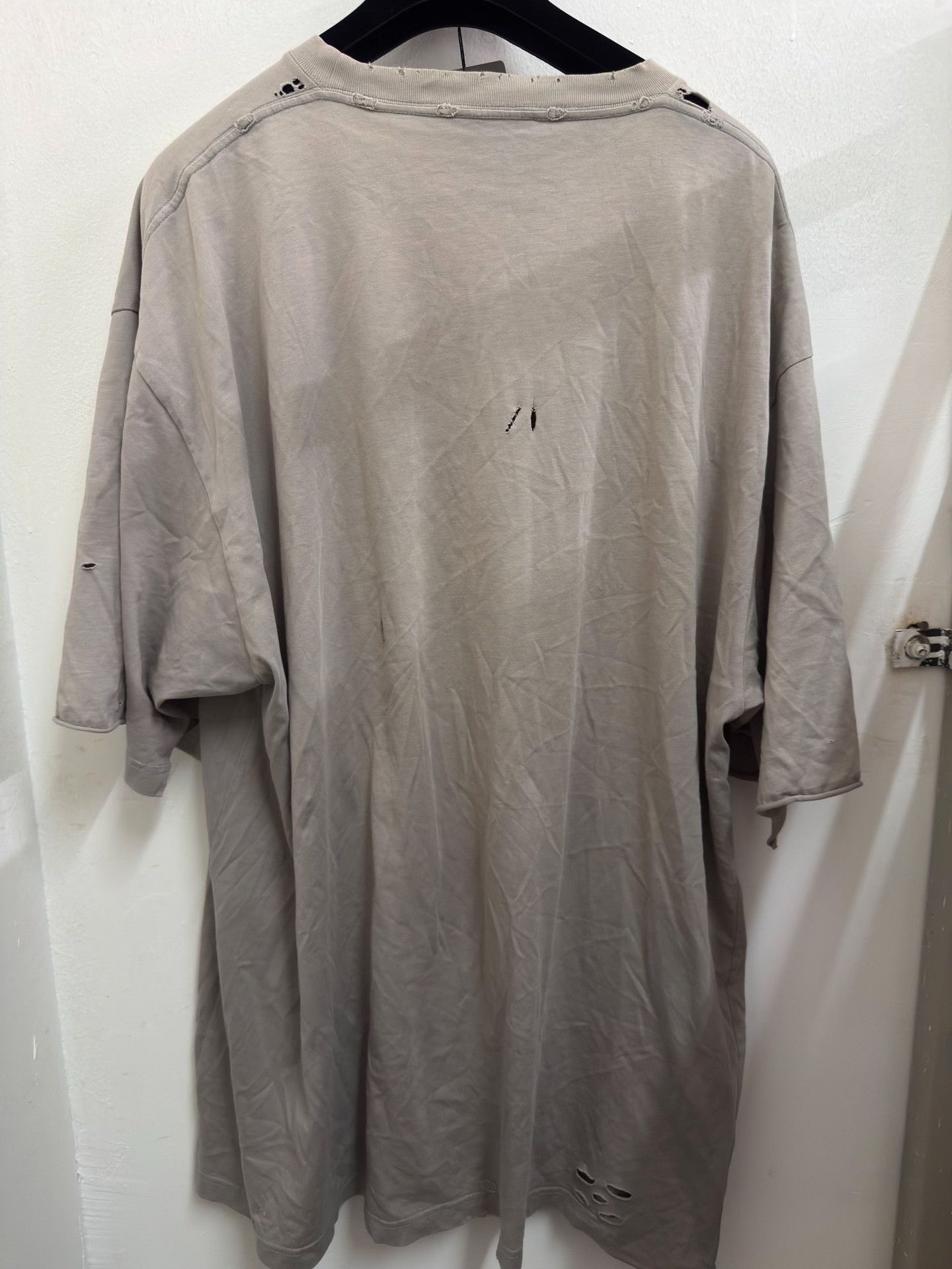 Balenciaga Balenciaga Distressed Mosaic Logo T-Shirt M Size US M / EU 48-50 / 2 - 3 Thumbnail