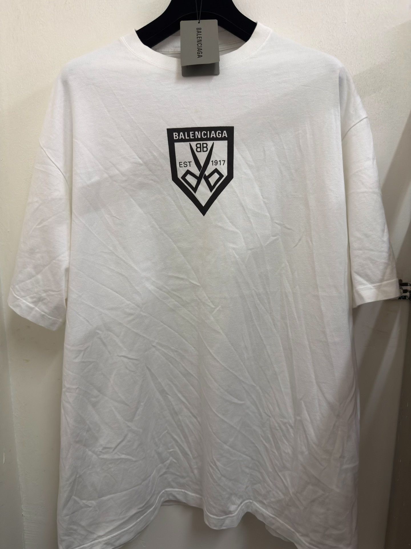Balenciaga Balenciaga Scissors Shield T-Shirt S Size US S / EU 44-46 / 1 - 2 Thumbnail