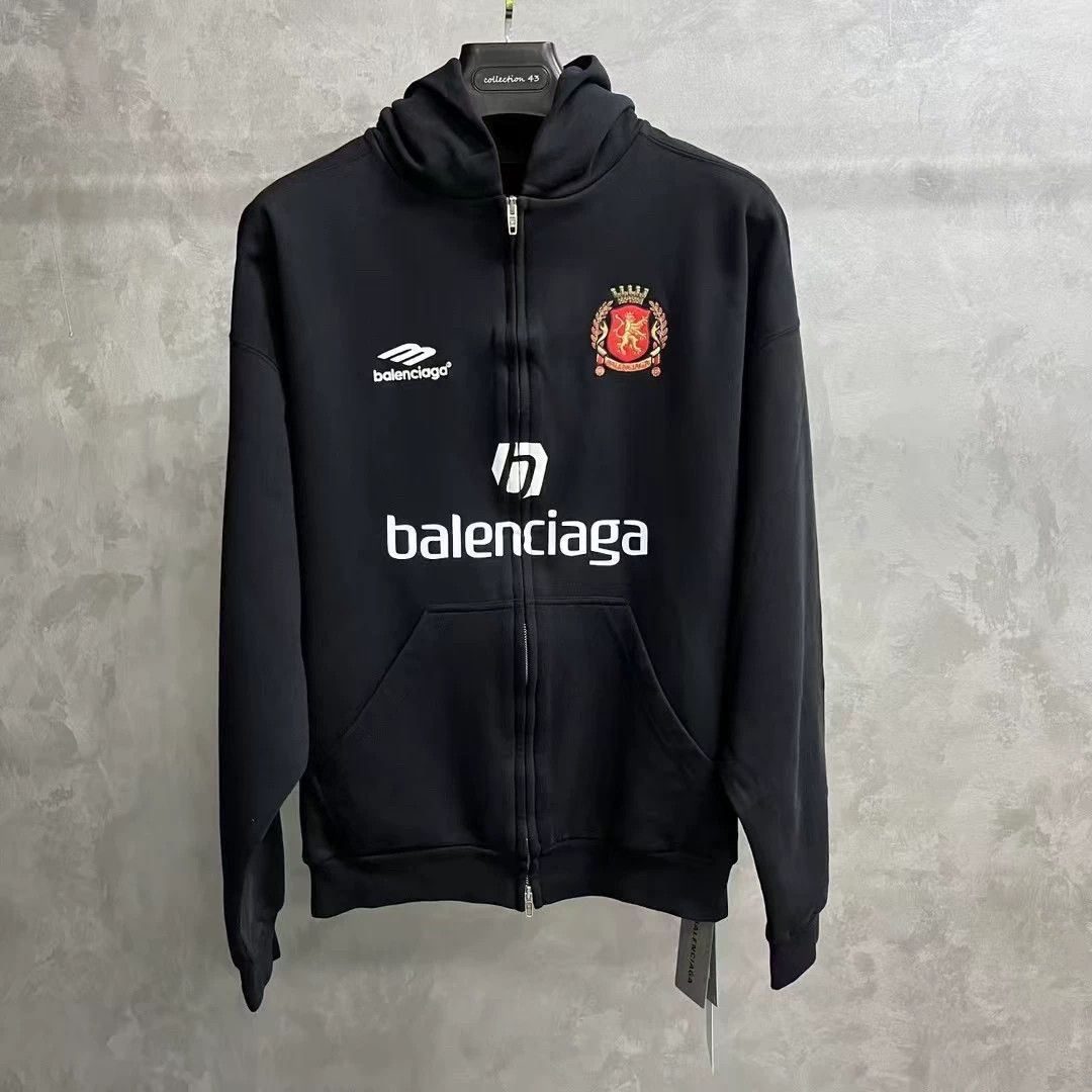 Balenciaga Balenciaga Aoyama Graphic Zip Up Hoodie XS Size US XS / EU 42 / 0 - 2 Thumbnail