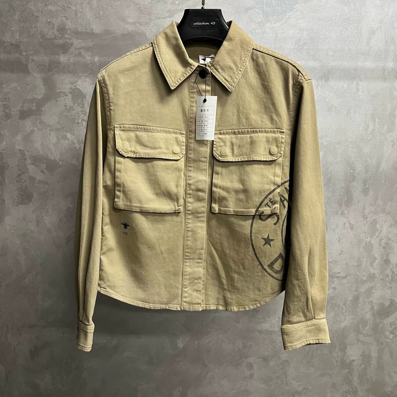 Dior Dior Bee Embroidered Utility Jacket Size 34 Size XS / US 0-2 / IT 36-38 - 2 Thumbnail