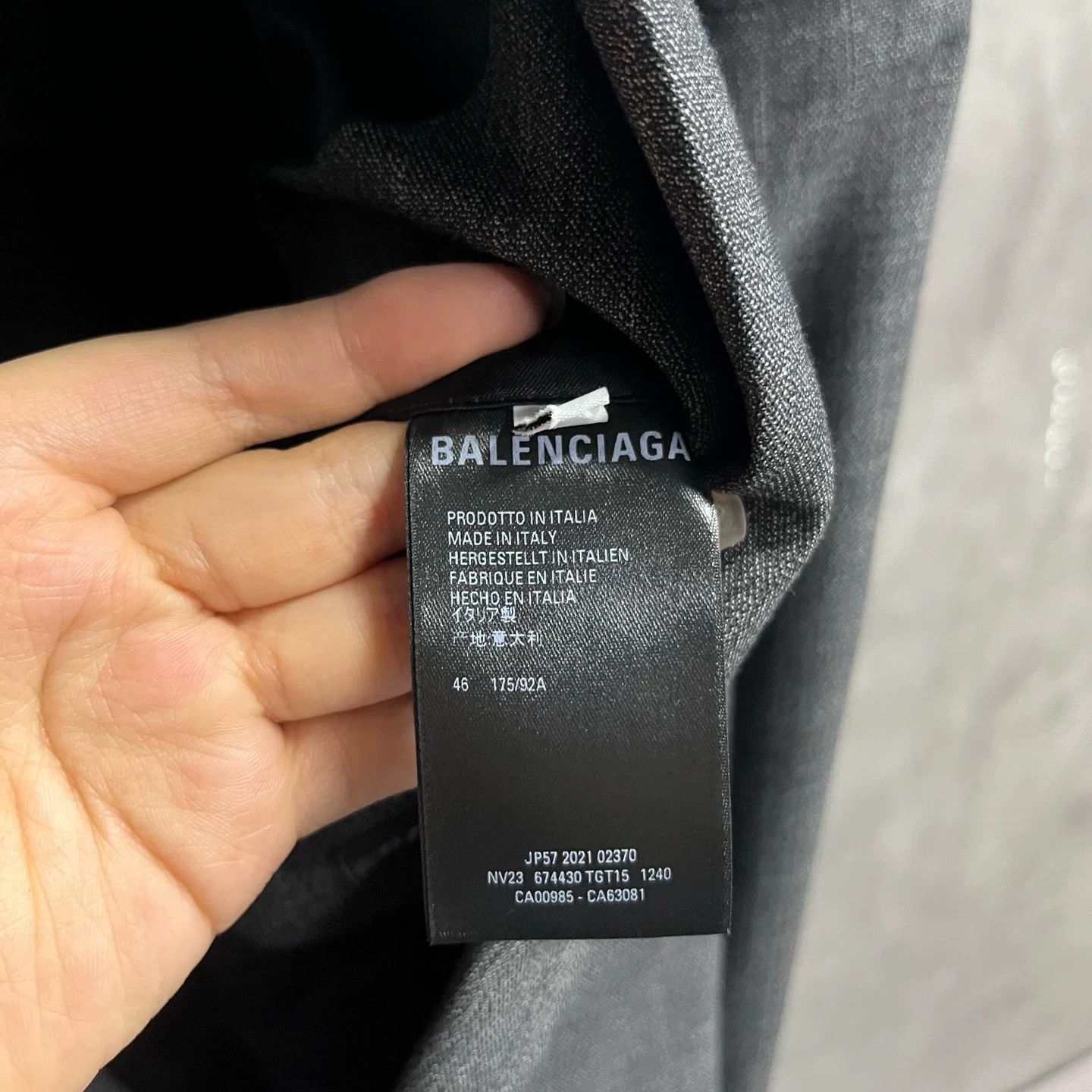 Balenciaga Balenciaga Gray Prince of Wales Blazer Size 36R Size 36R - 5 Thumbnail