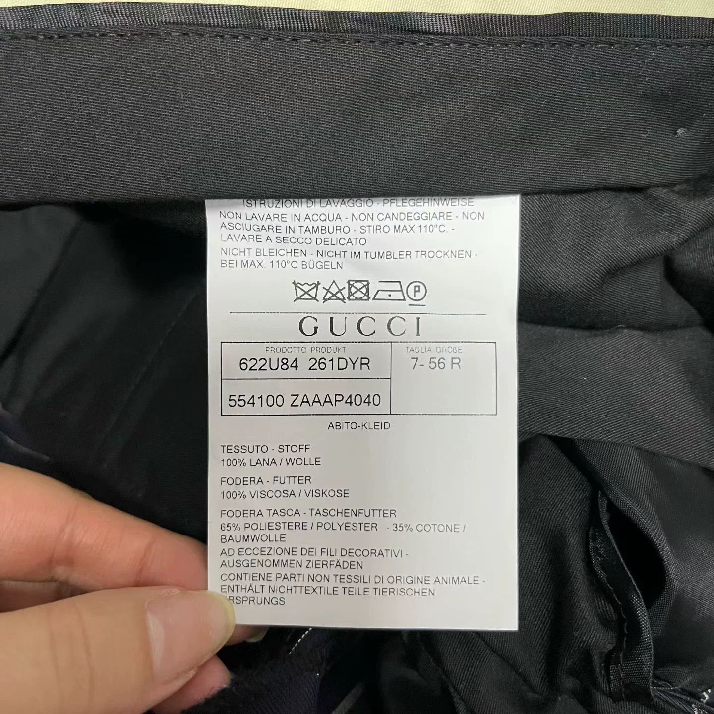 Gucci Gucci Micro Dot Tailored Wool Formal Trousers 46R Size 46R - 3 Thumbnail