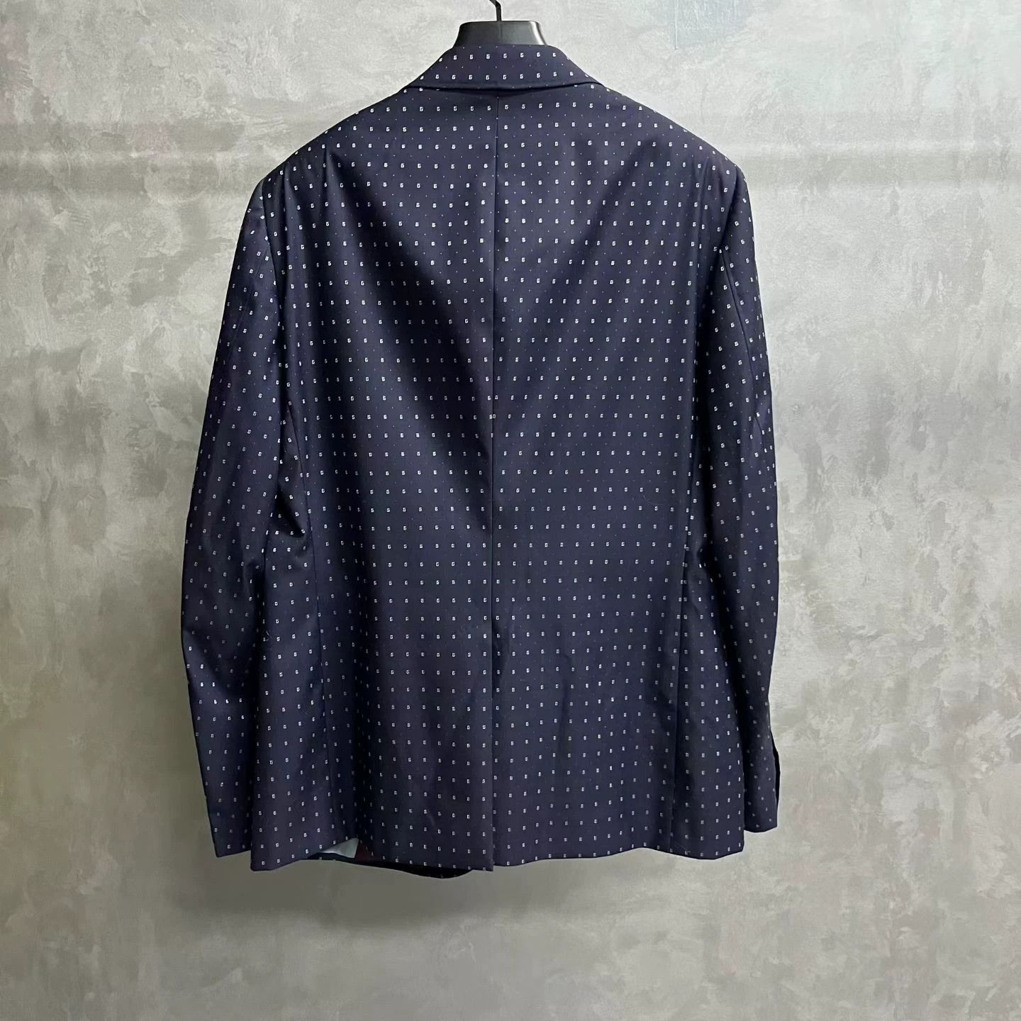 Gucci Gucci G-Dot Logo Print Wool Blazer 46R Size 46R - 6 Thumbnail