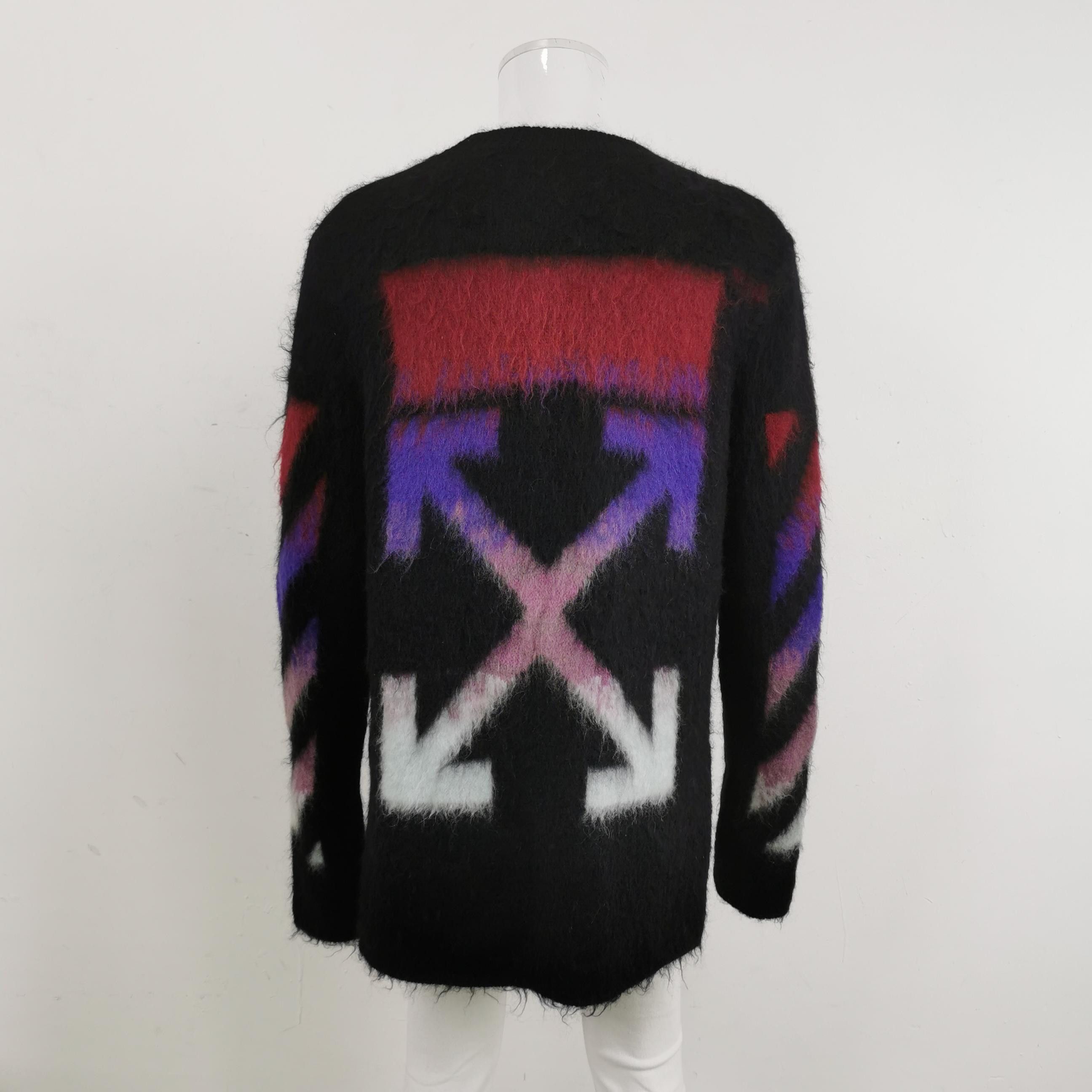 Off-White Off-White Mohair Blend Arrows Sweater M Size US M / EU 48-50 / 2 - 2 Thumbnail