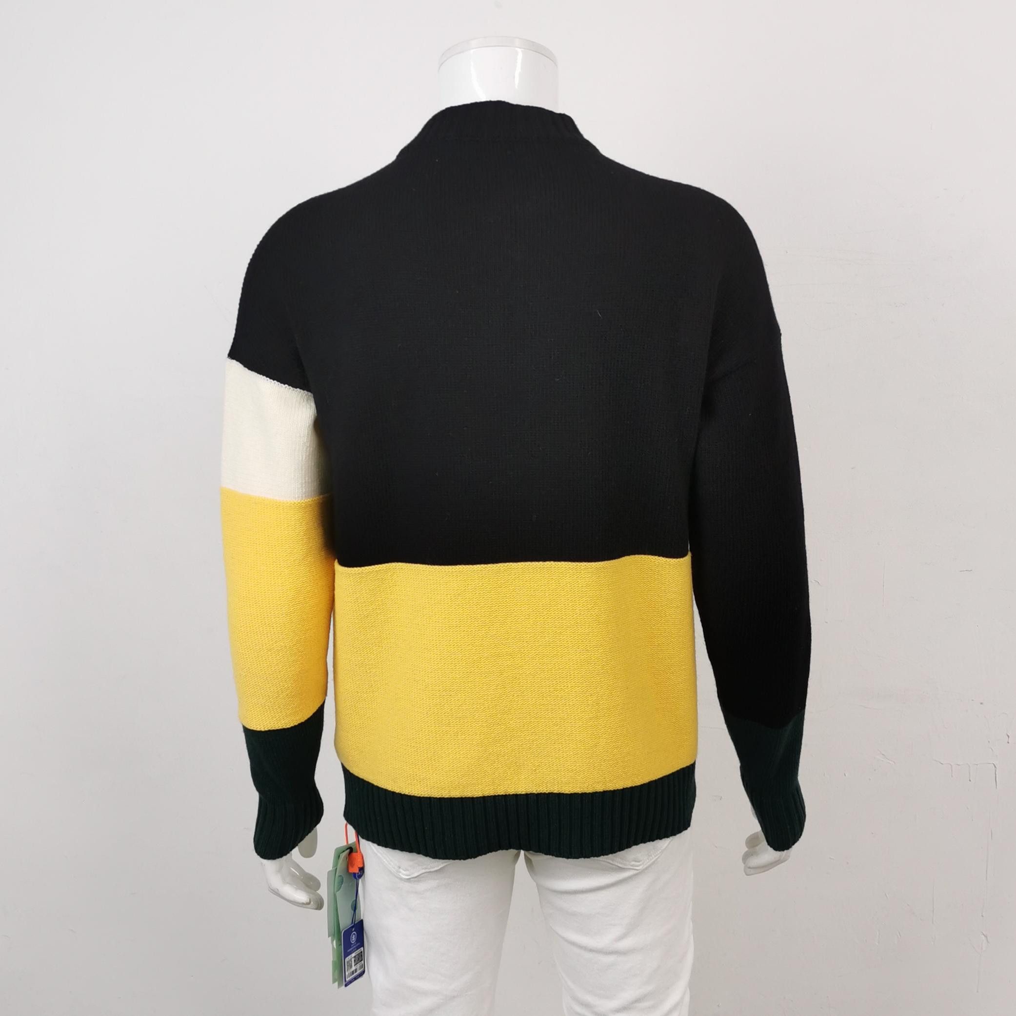 Off-White Off-White Intarsia Logo Virgin Wool Sweater XS Size US XS / EU 42 / 0 - 2 Thumbnail