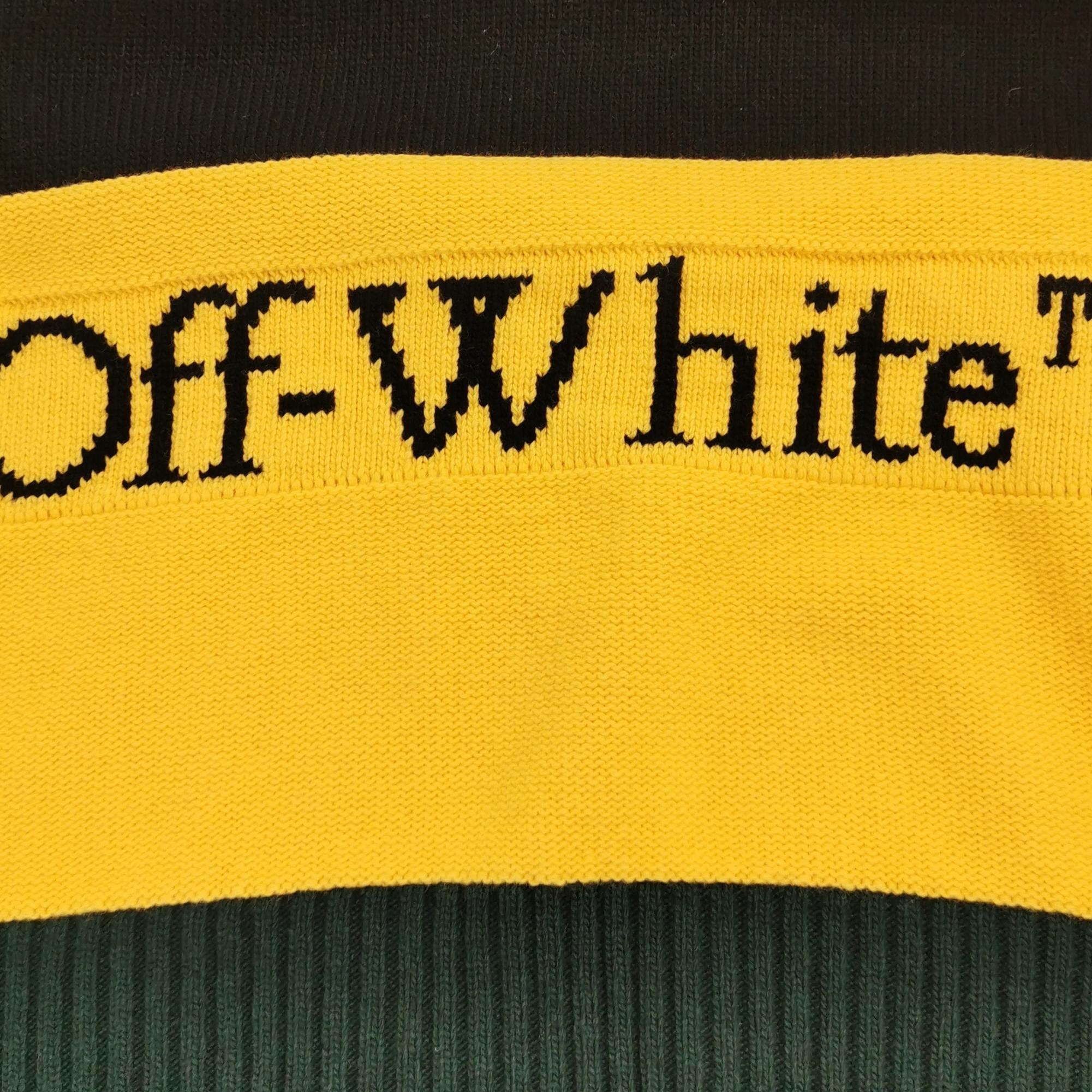 Off-White Off-White Intarsia Logo Virgin Wool Sweater XS Size US XS / EU 42 / 0 - 3 Thumbnail