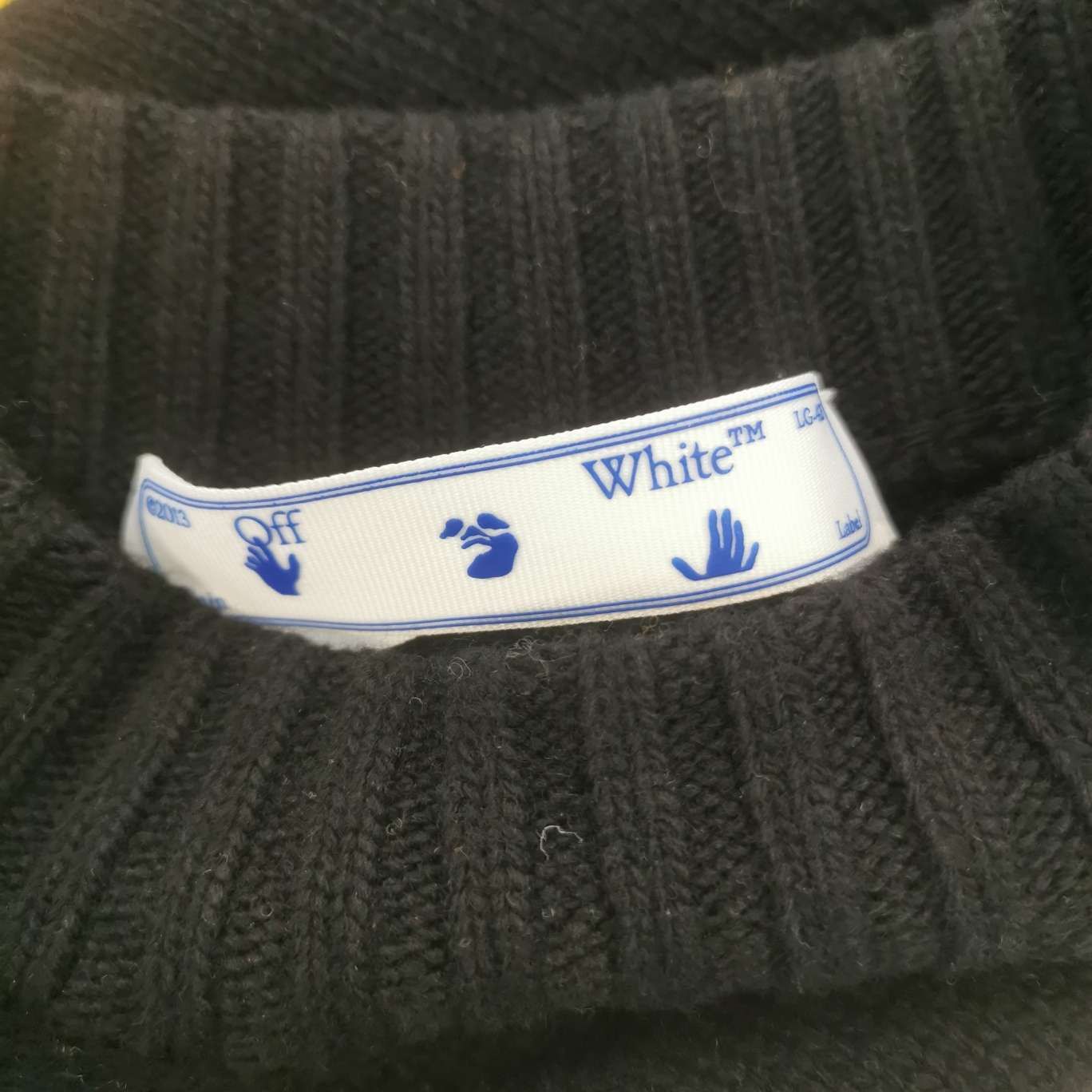 Off-White Off-White Intarsia Logo Virgin Wool Sweater XS Size US XS / EU 42 / 0 - 6 Thumbnail