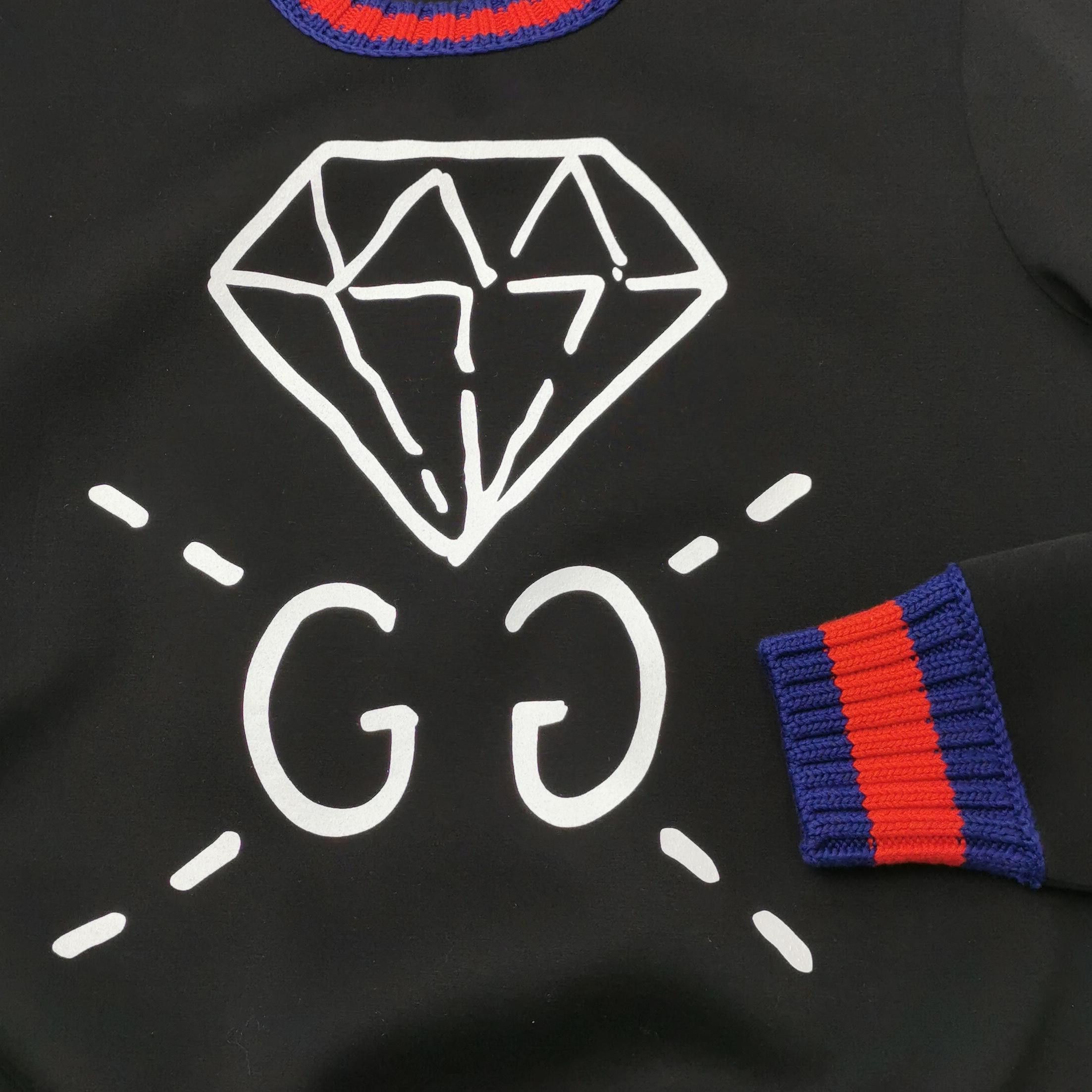 Gucci Gucci Diamond GG Web Stripe Sweatshirt L Size US L / EU 52-54 / 3 - 3 Thumbnail
