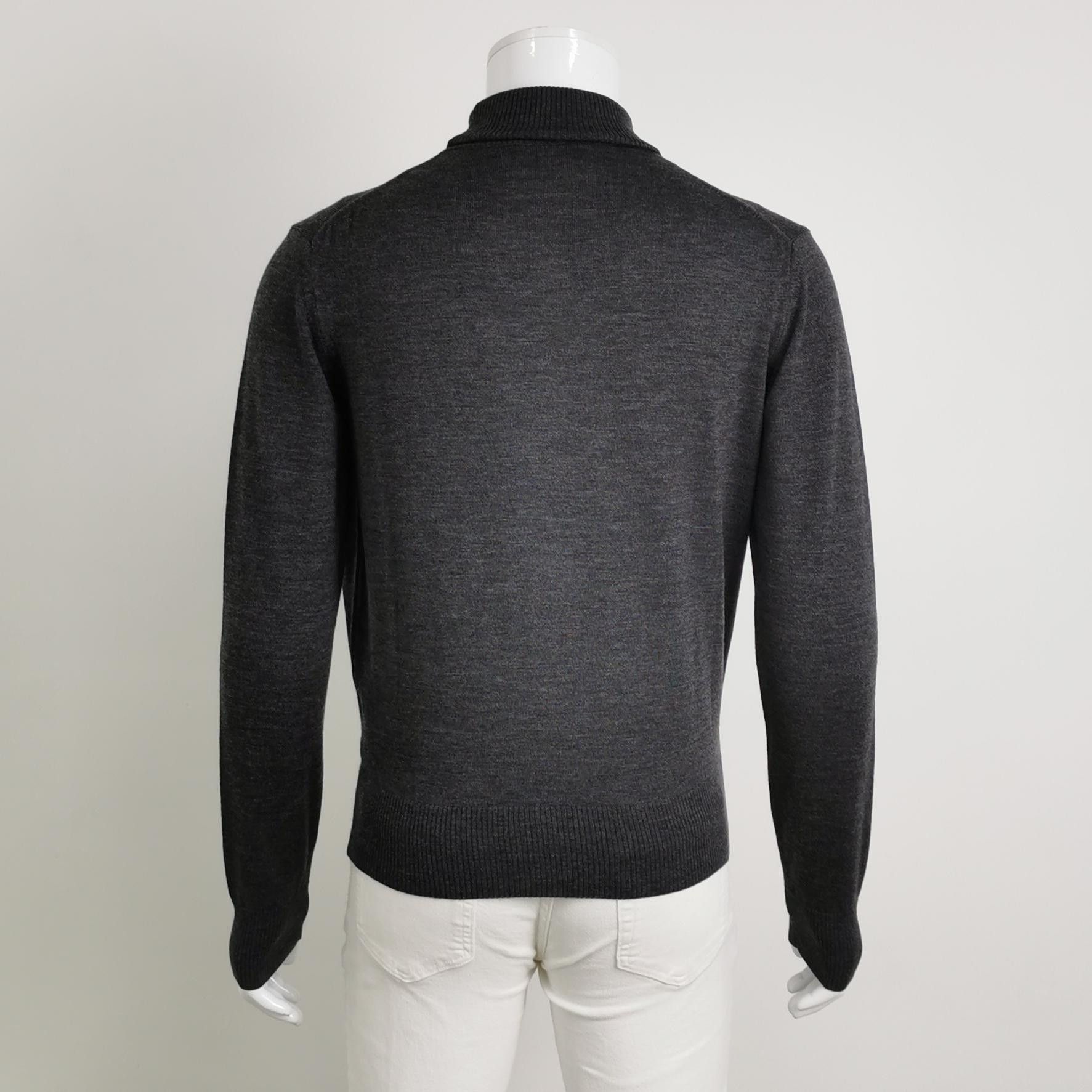 AMI AMI Heart Logo Merino Wool Turtleneck Sweater US S Size US S / EU 44-46 / 1 - 2 Thumbnail