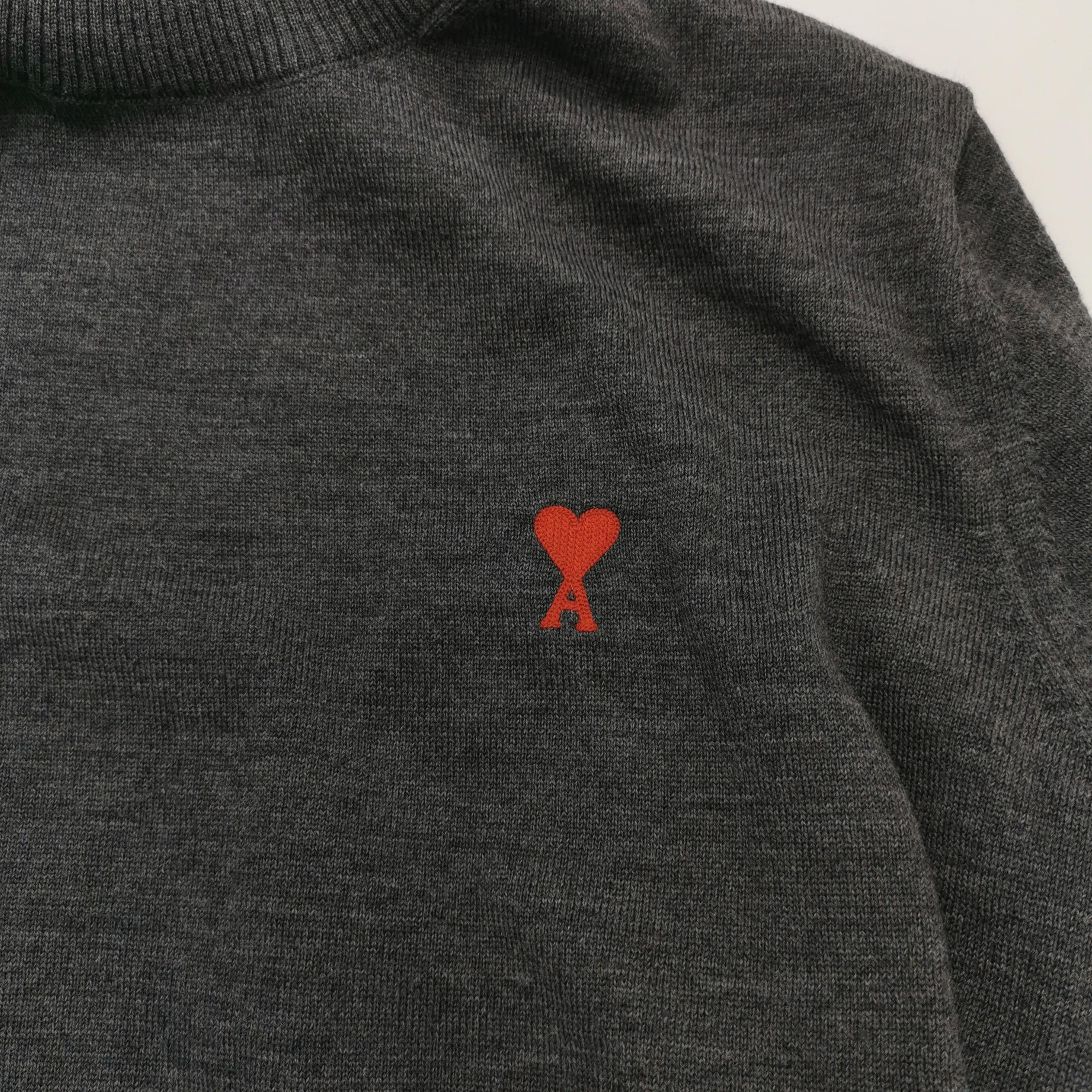 AMI AMI Heart Logo Merino Wool Turtleneck Sweater US S Size US S / EU 44-46 / 1 - 3 Thumbnail