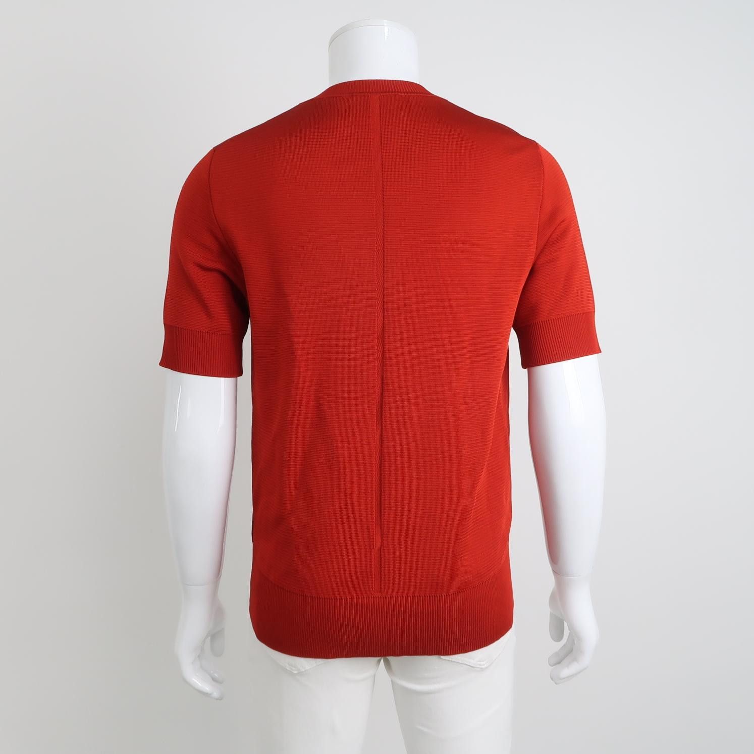 The Row The Row Red Viscose Short Sleeve Sweater Size M Size US M / EU 48-50 / 2 - 2 Thumbnail
