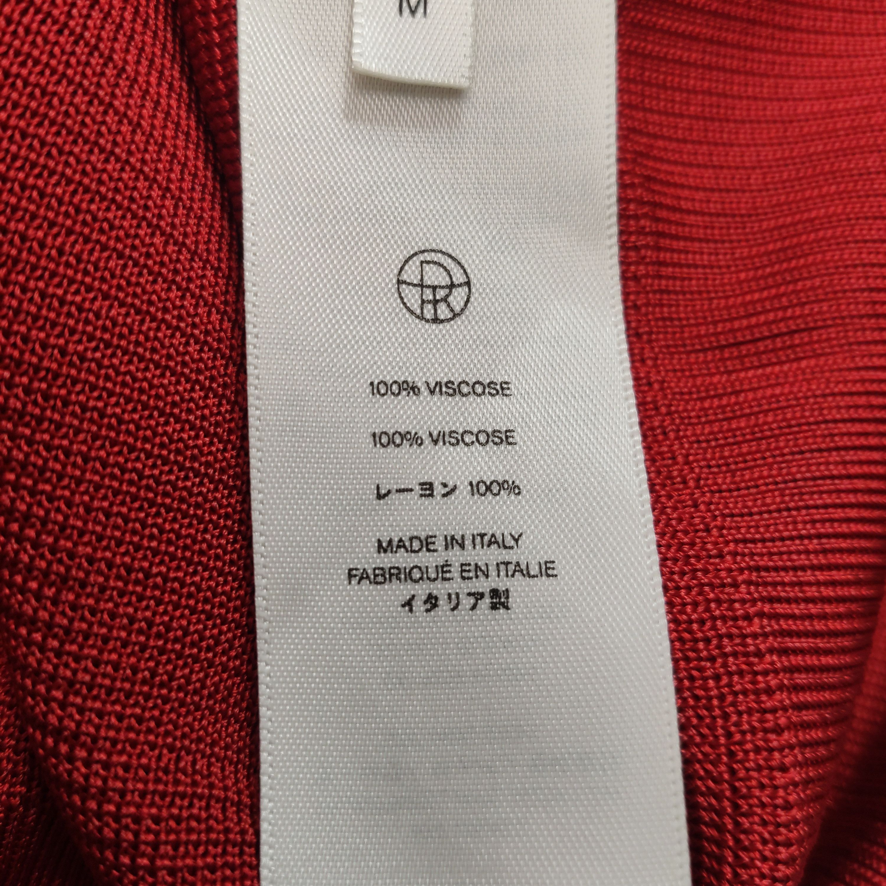 The Row The Row Red Viscose Short Sleeve Sweater Size M Size US M / EU 48-50 / 2 - 5 Thumbnail