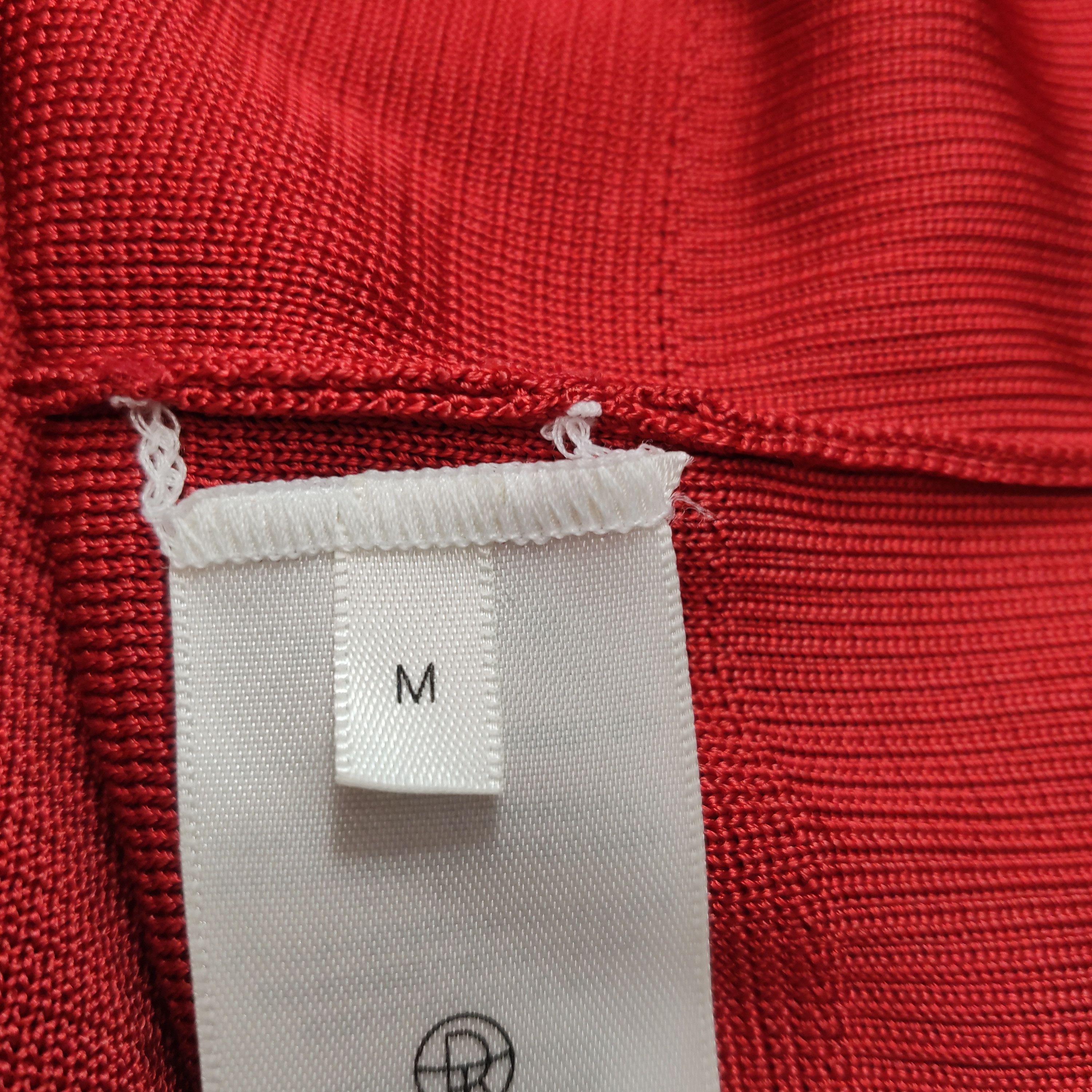 The Row The Row Red Viscose Short Sleeve Sweater Size M Size US M / EU 48-50 / 2 - 4 Thumbnail