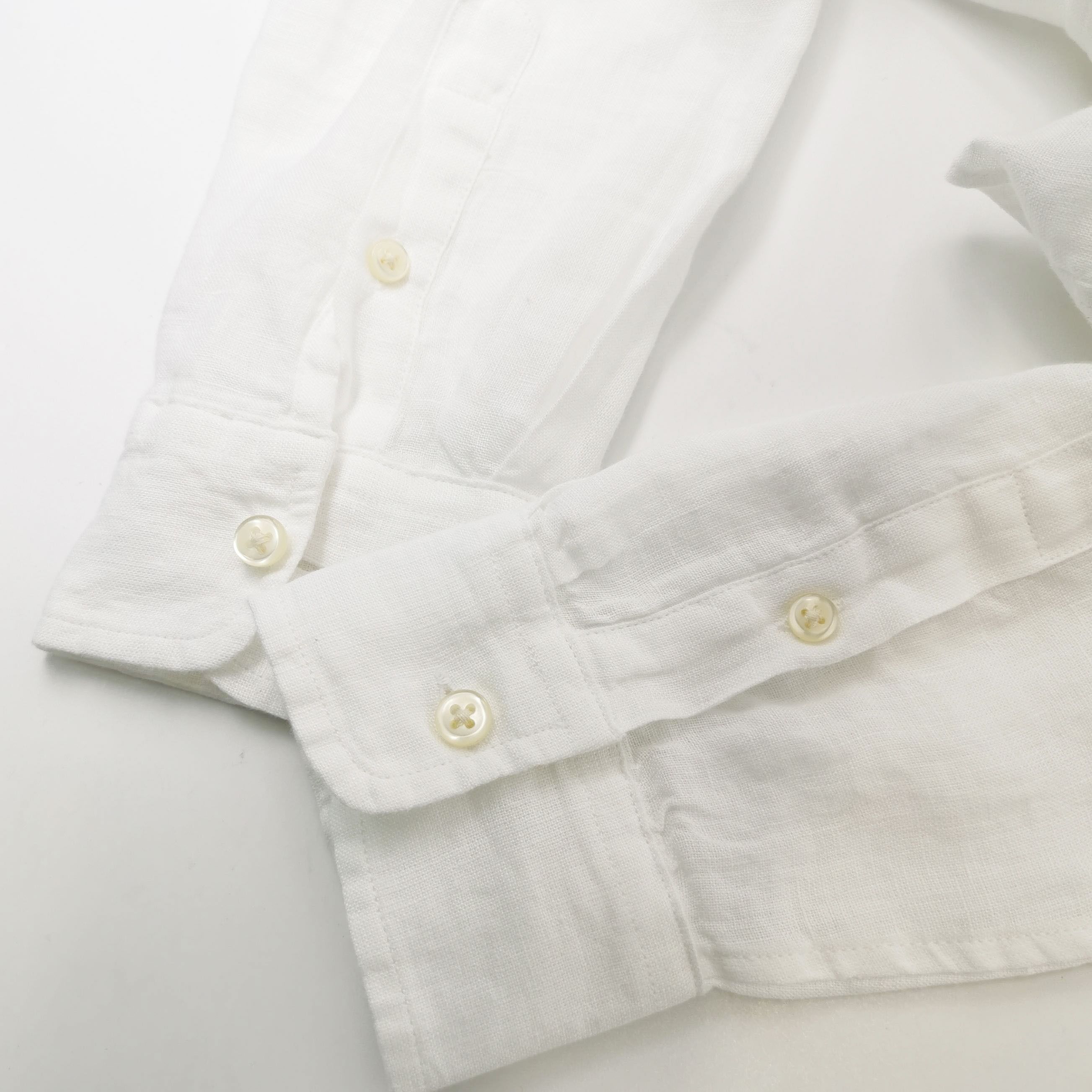 Polo Ralph Lauren Polo Ralph Lauren White Linen Shirt XS Size US XS / EU 42 / 0 - 4 Thumbnail