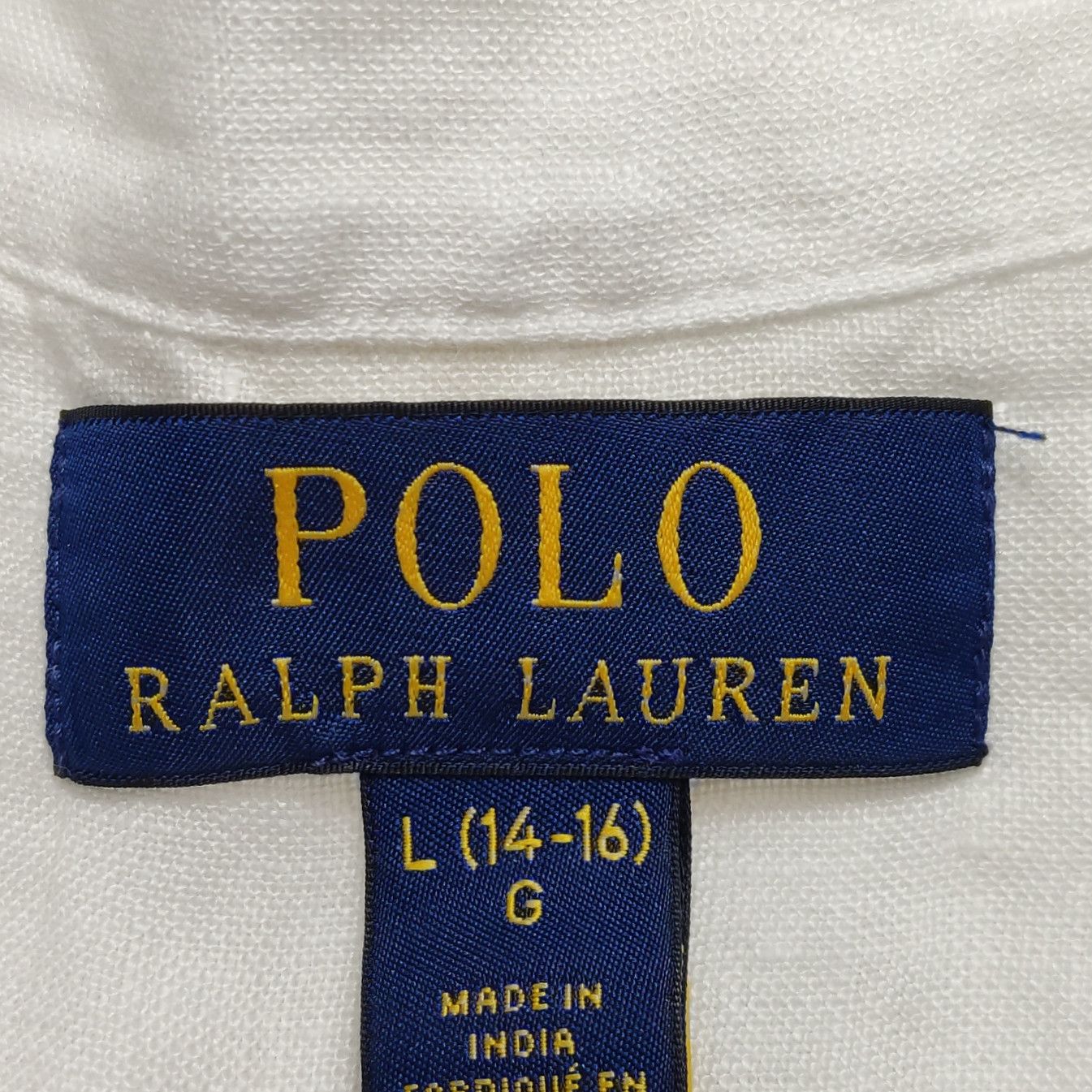 Polo Ralph Lauren Polo Ralph Lauren White Linen Shirt XS Size US XS / EU 42 / 0 - 8 Thumbnail