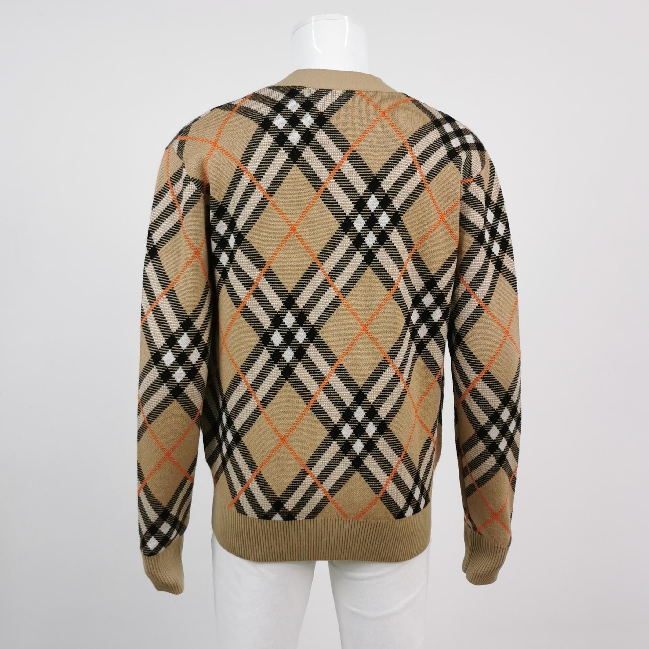 Burberry Burberry Checked Wool Mohair Cardigan S Size US S / EU 44-46 / 1 - 2 Thumbnail