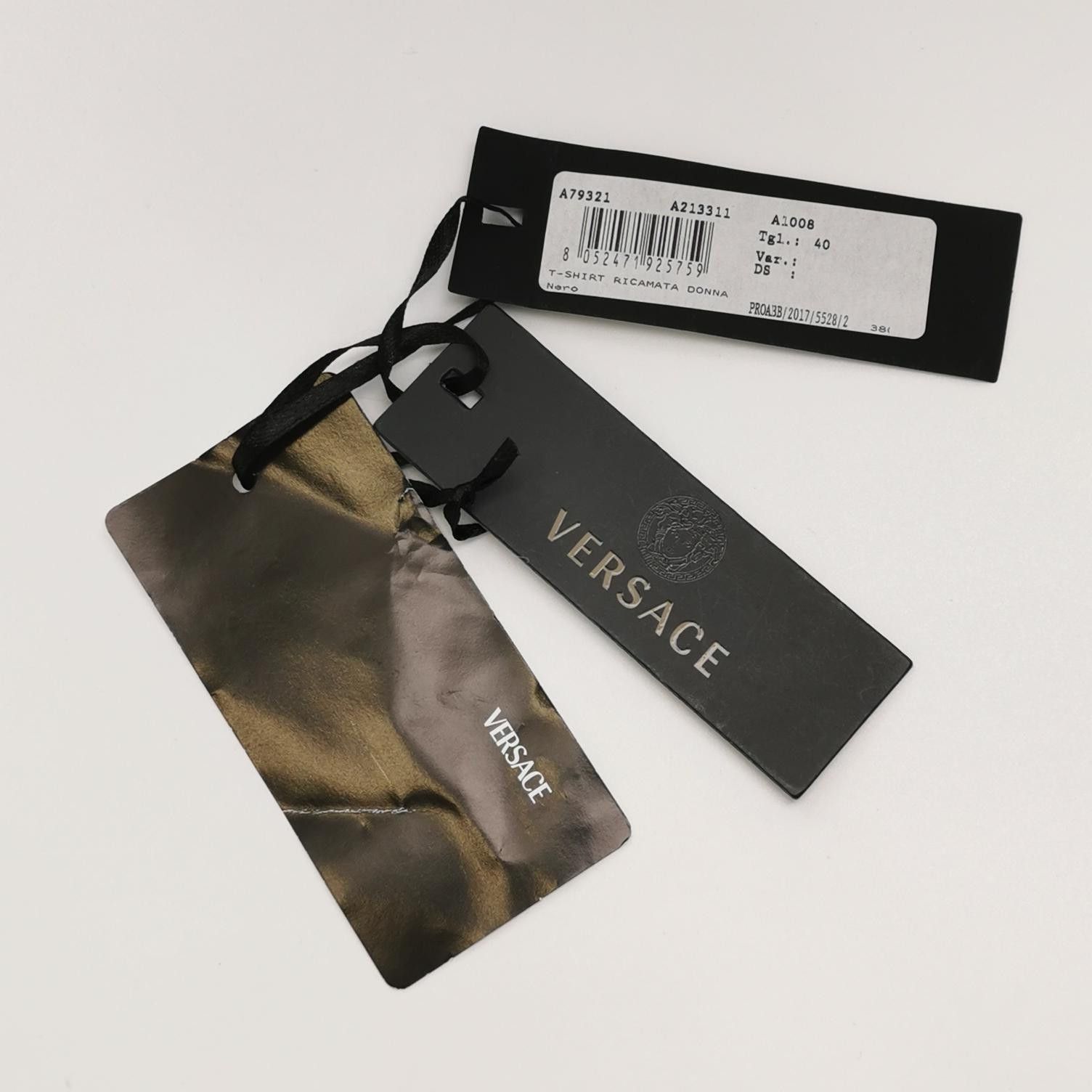 Versace Versace Multi-Color Crystal Medusa T-Shirt IT 40 Size S / US 4 / IT 40 - 4 Thumbnail