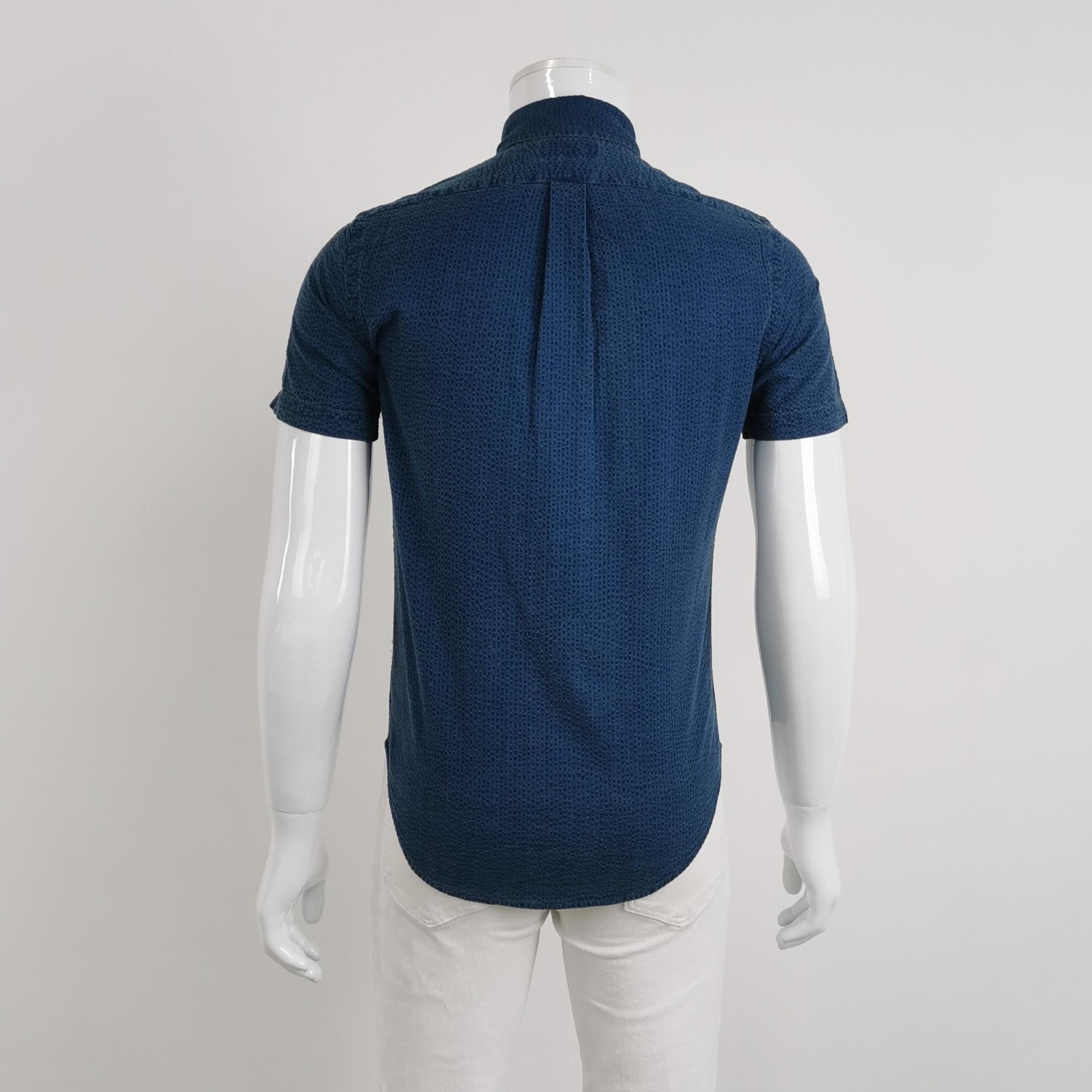 Polo Ralph Lauren Polo Ralph Lauren Blue Pattern Short Sleeve Shirt XS Size US XS / EU 42 / 0 - 2 Thumbnail