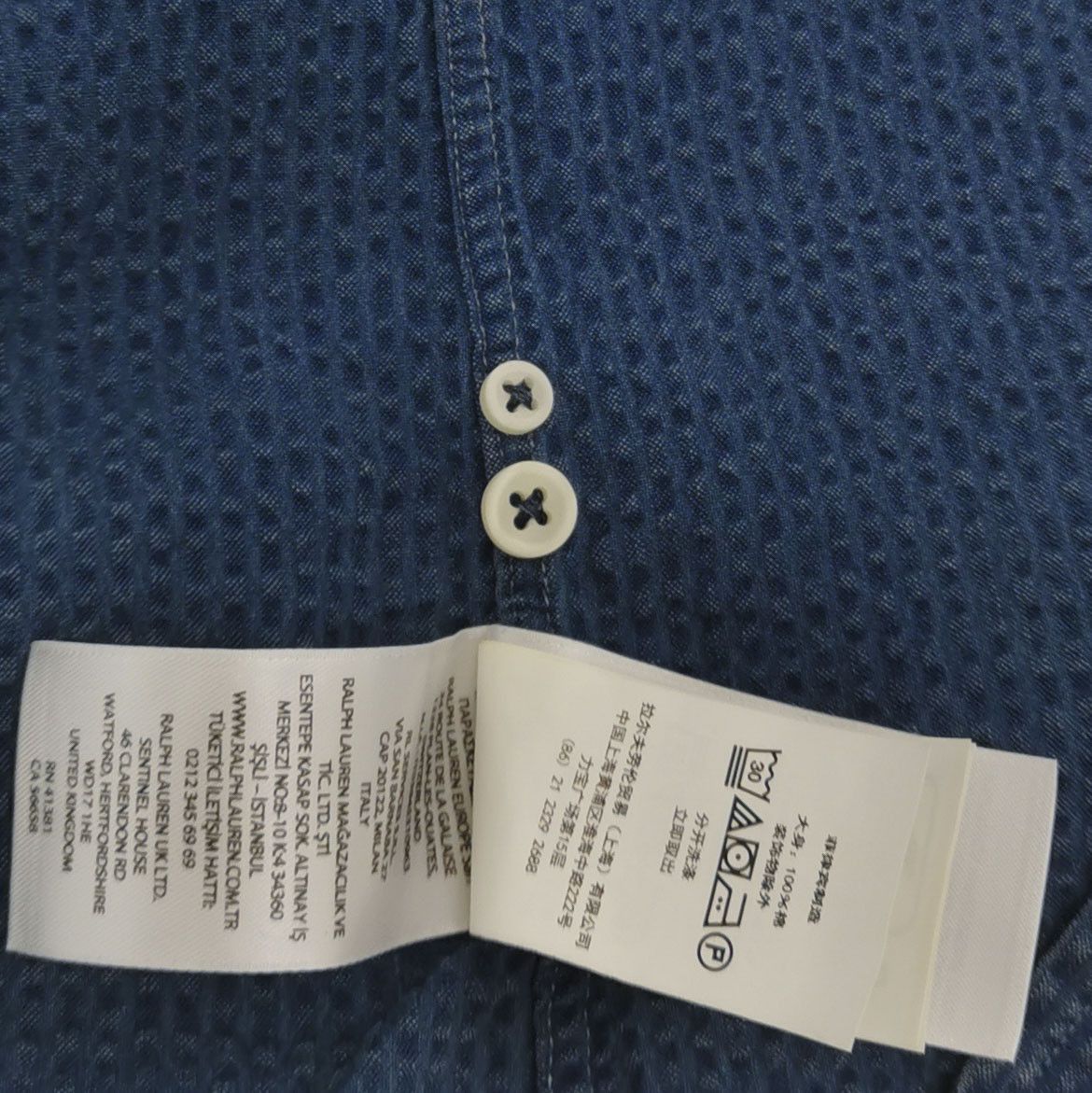 Polo Ralph Lauren Polo Ralph Lauren Blue Pattern Short Sleeve Shirt XS Size US XS / EU 42 / 0 - 5 Thumbnail